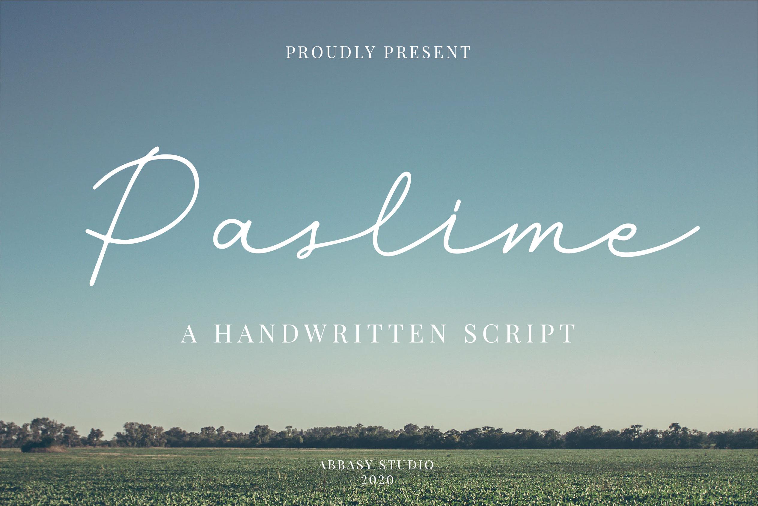 Paslime Font
