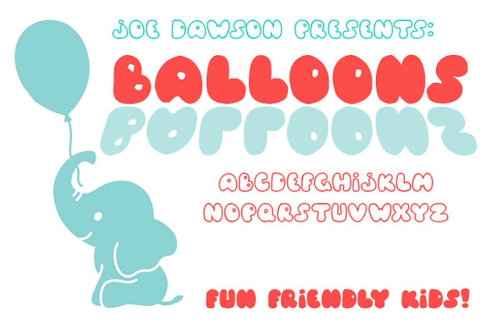 Balloons Font