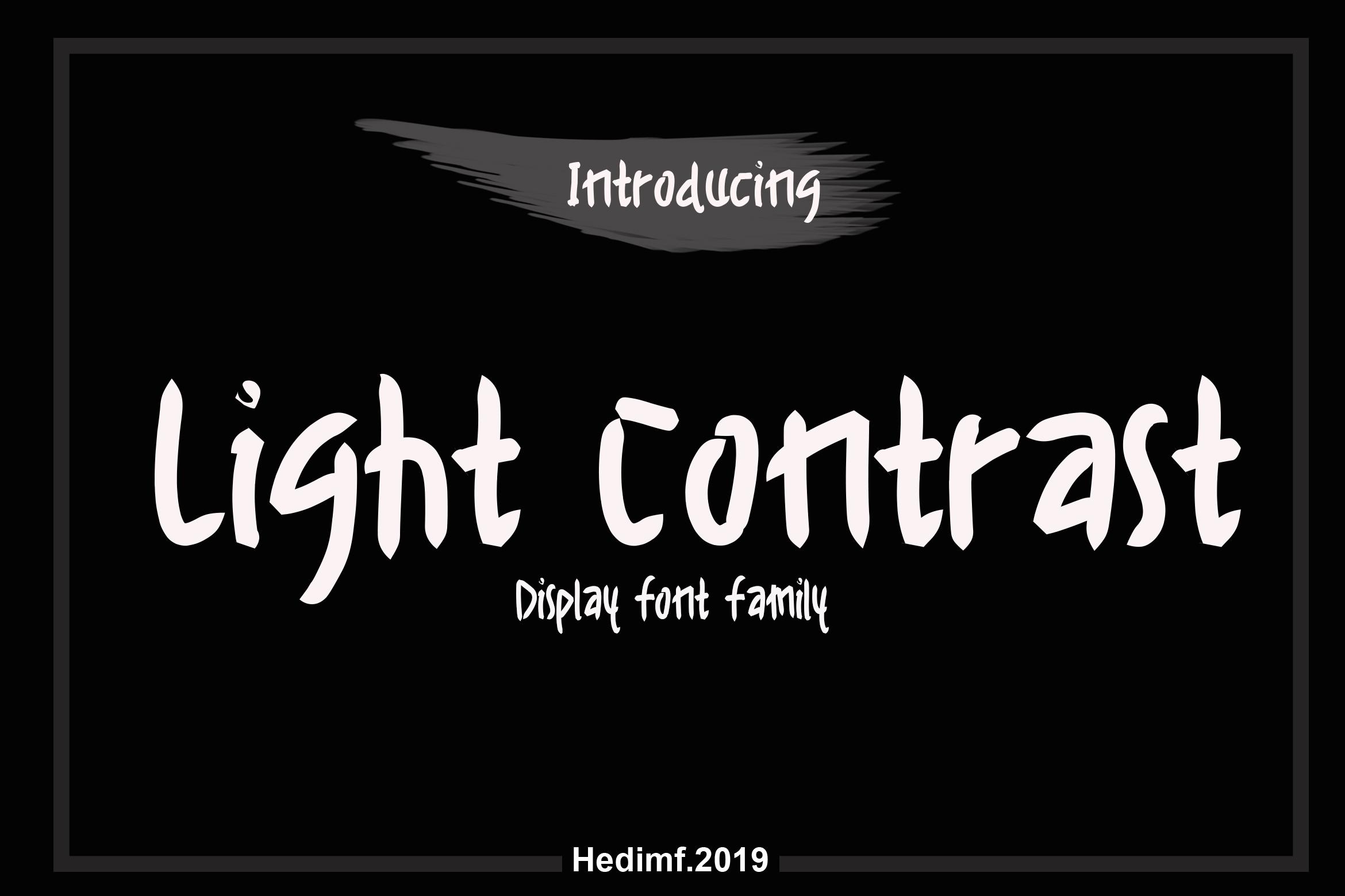 Light Contrast Font