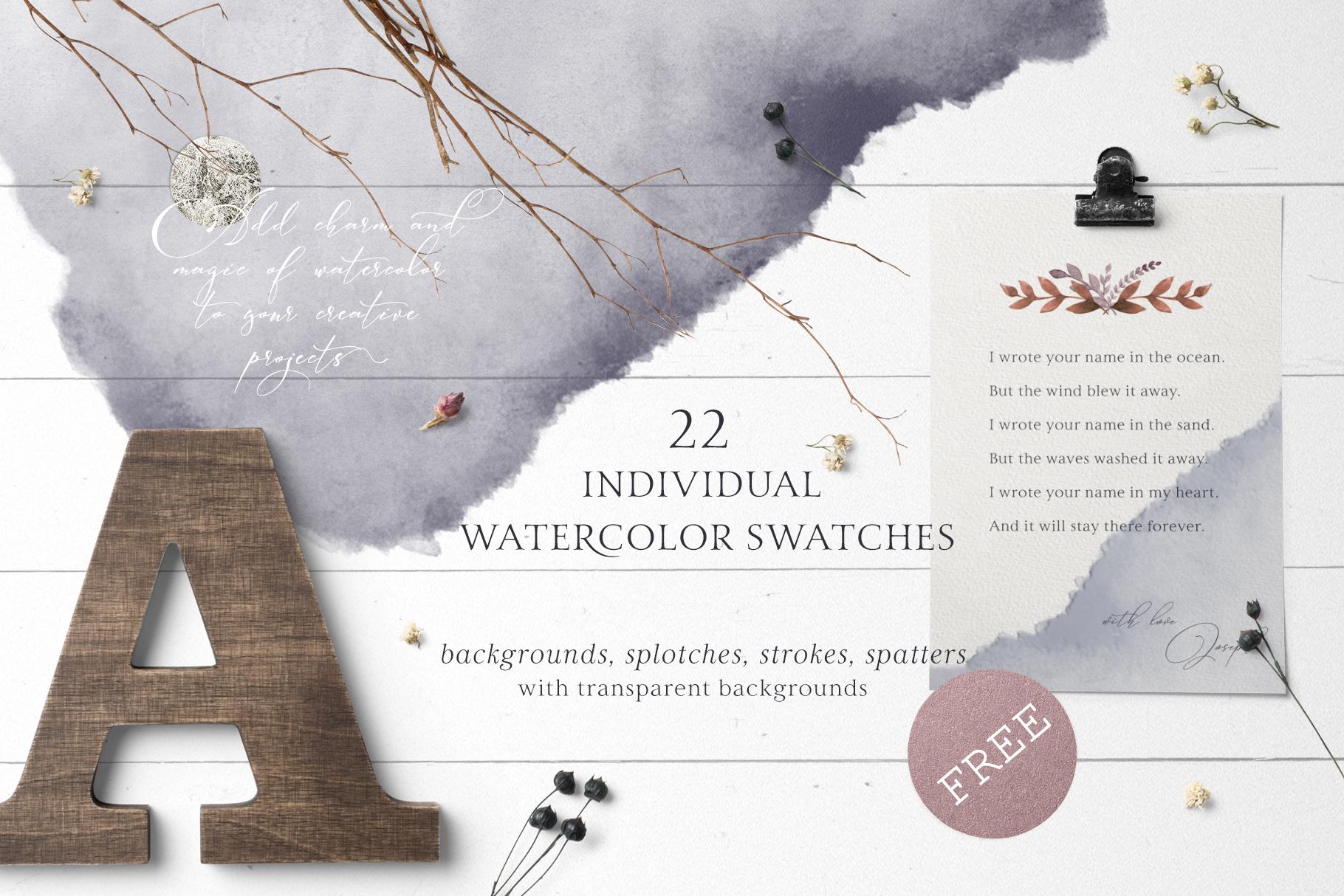 Marena Watercolor Swatches