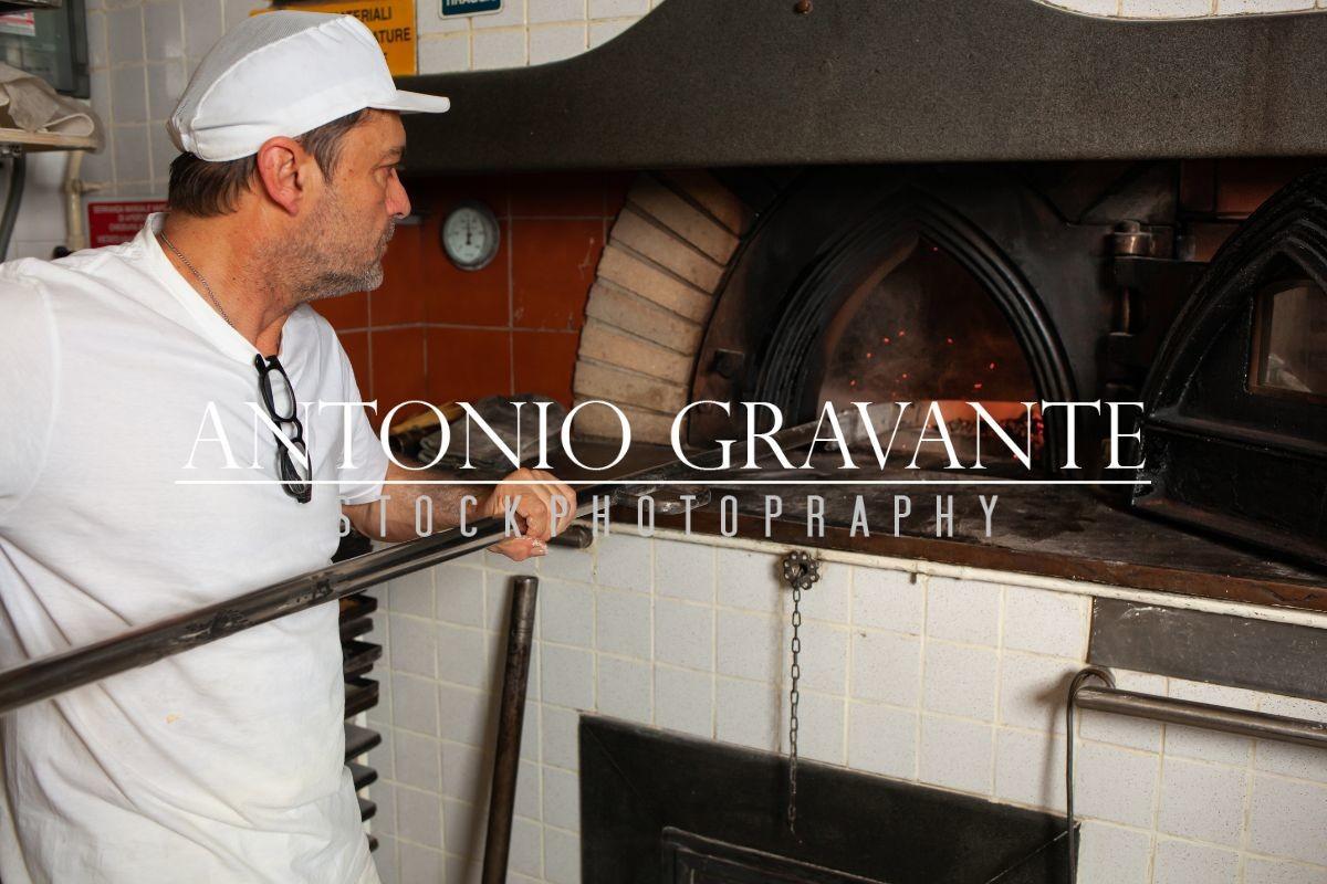 Production of Baked Bread with a Wood Oven in a Bakery