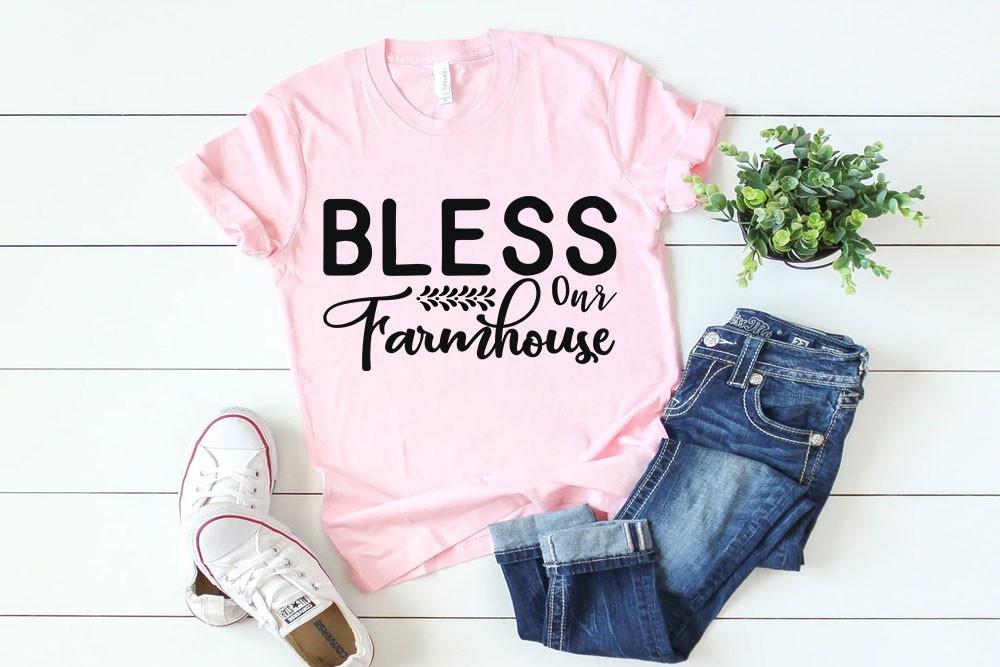 Farmhouse Svg Design, Bless Our