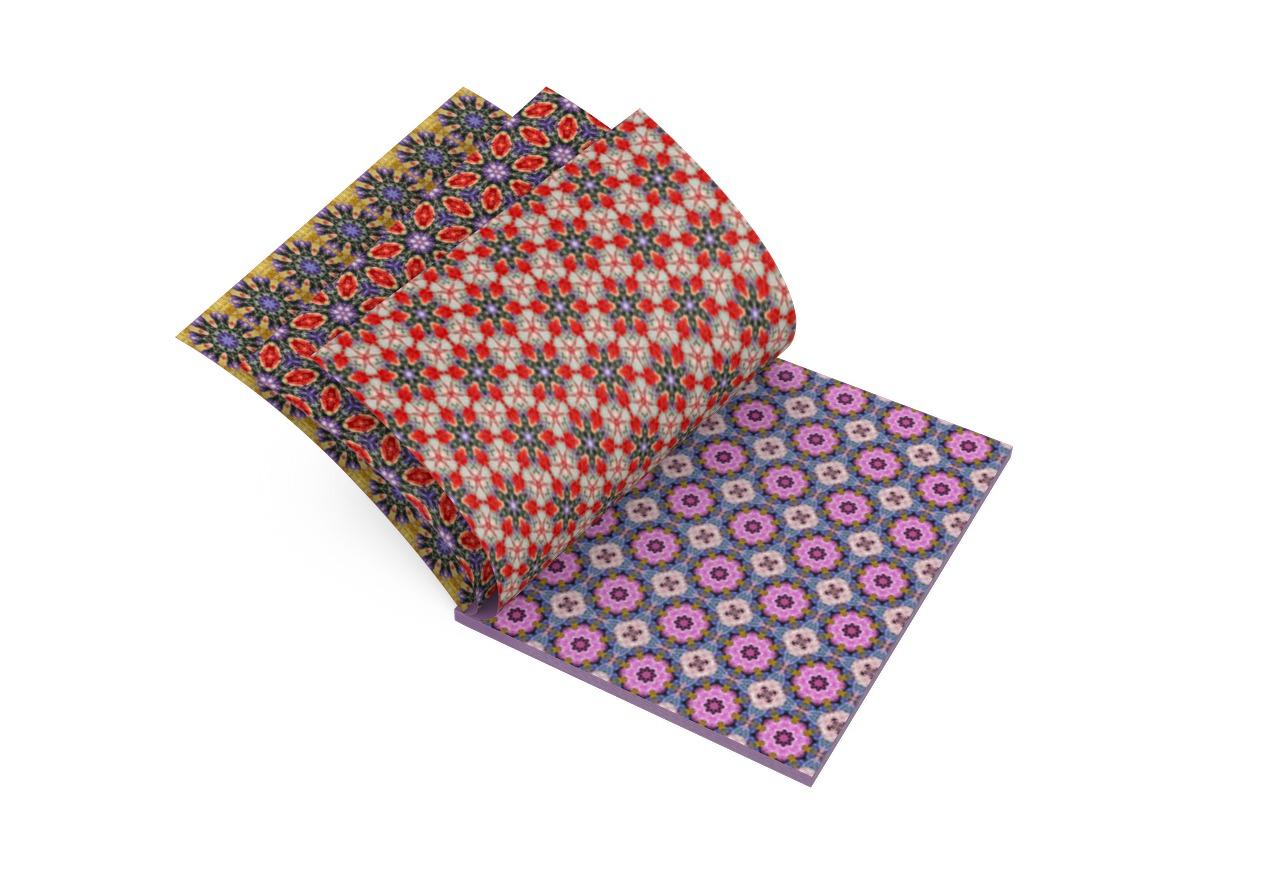 Geometric Seamless Folk Digital Pattern