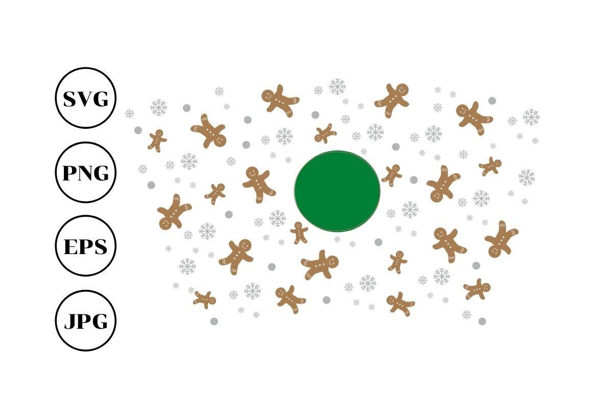 Gingerbread Full Wrap for Venti Cold Cup