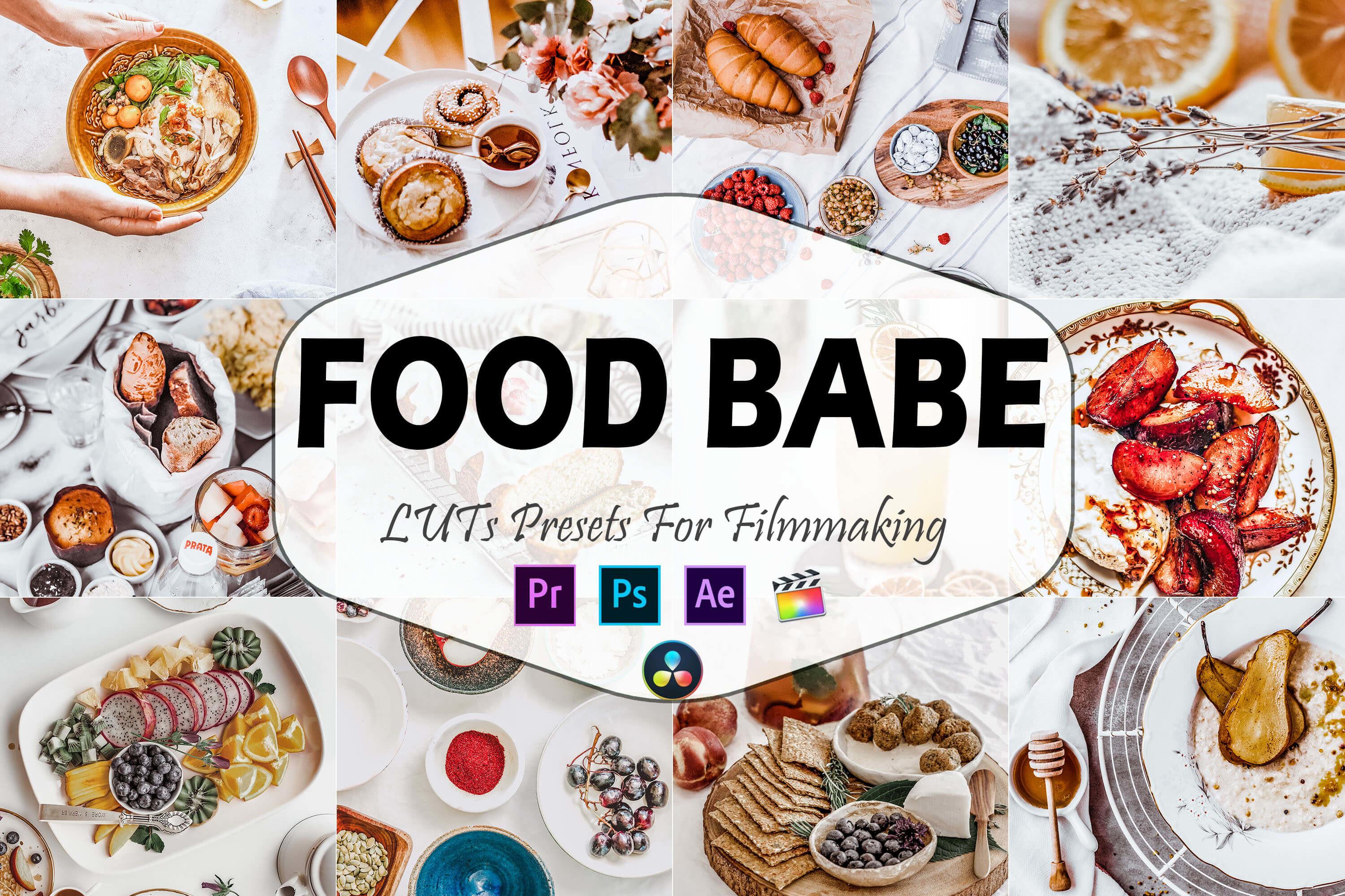18 Food Babe Video LUTs Presets