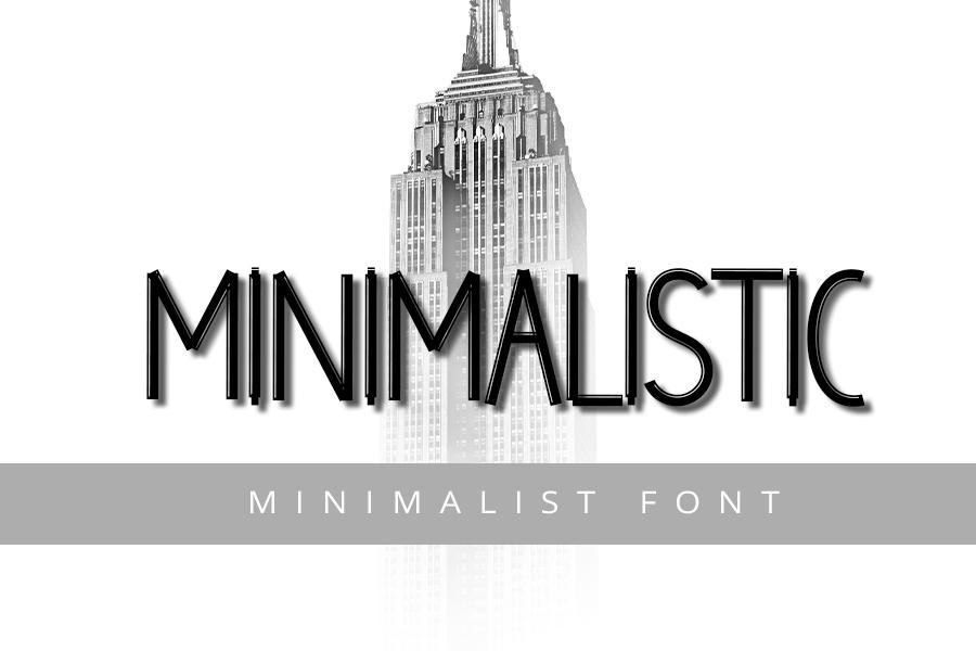 Minimalistic Font