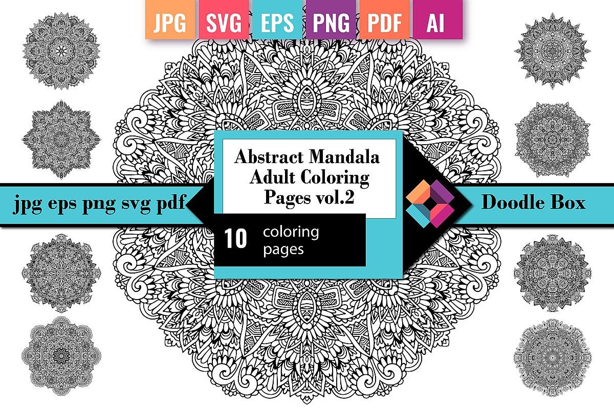Abstract Mandala Adult Coloring Pages 2
