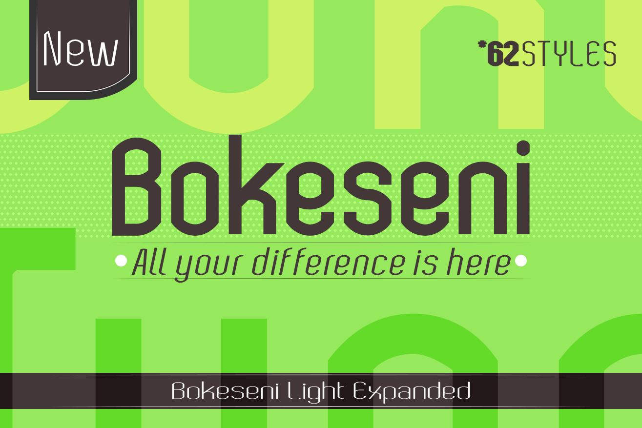 Bokeseni Light Expanded Font
