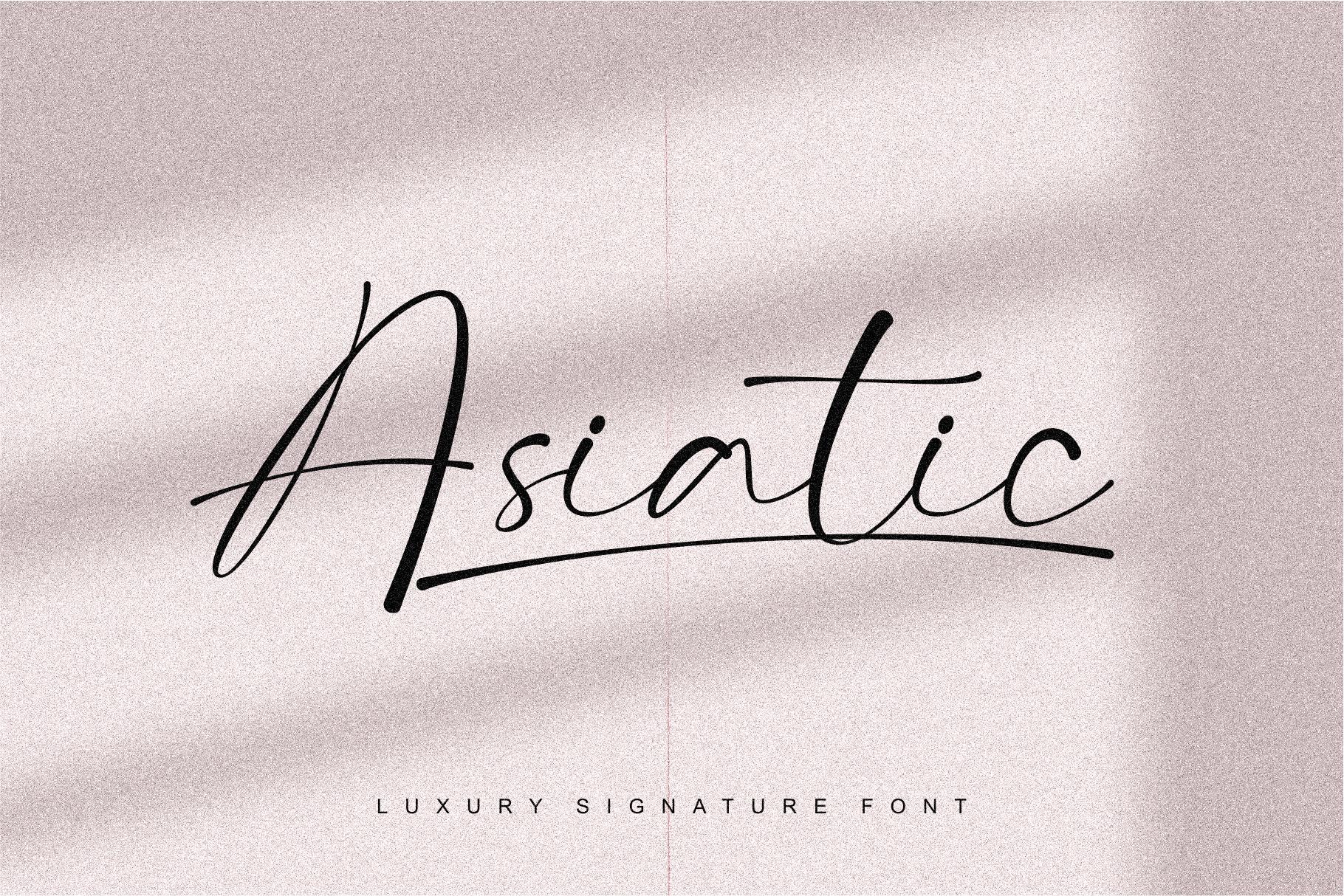 Asiatic Signature Script Font