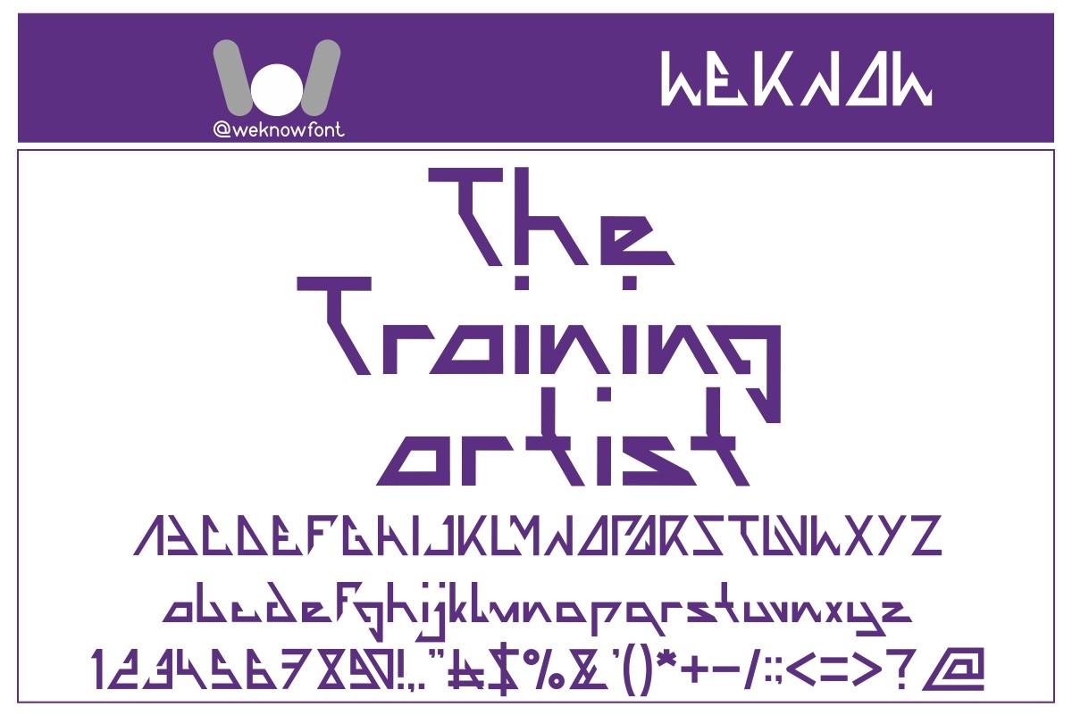 The Training Artist Font