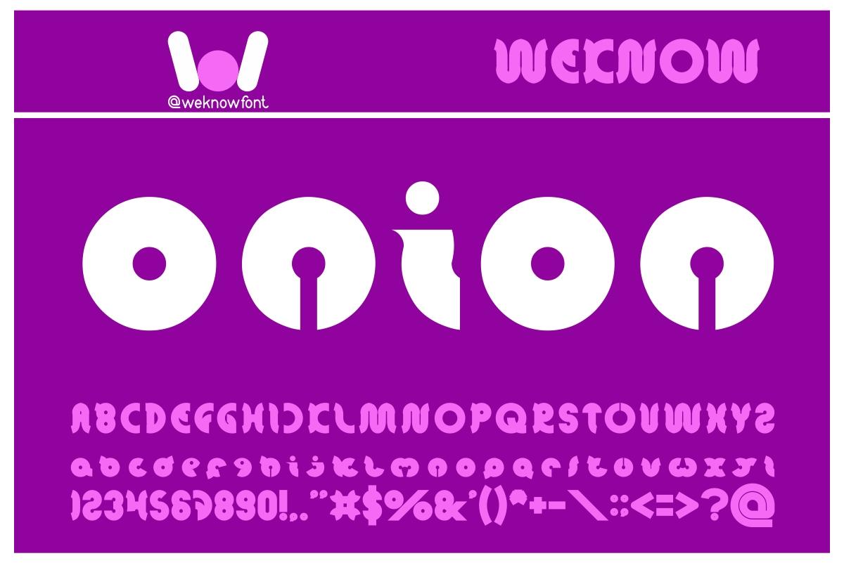 Onion Rings Font