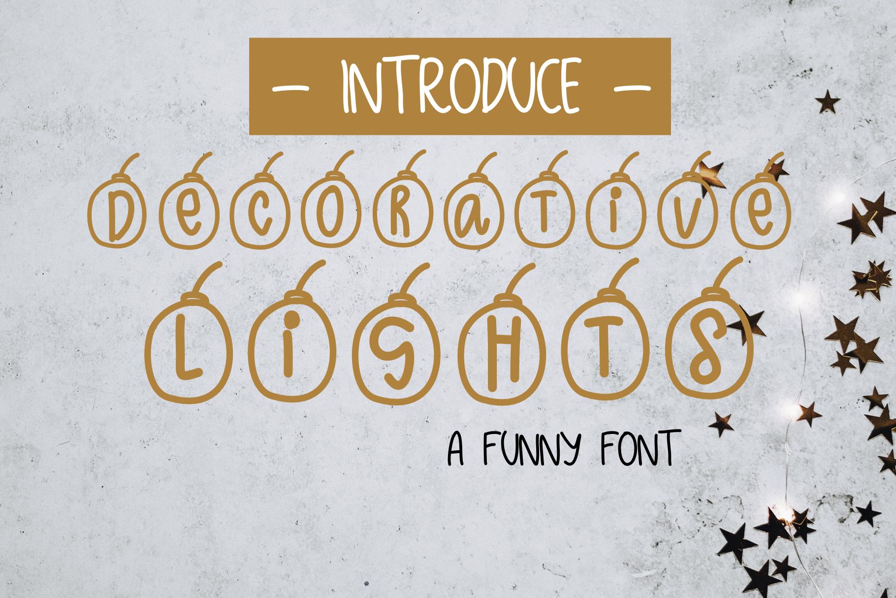 Decorative-lights Font