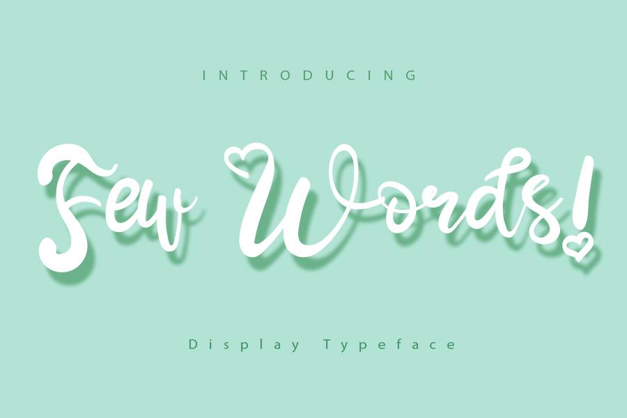 Few Words Font
