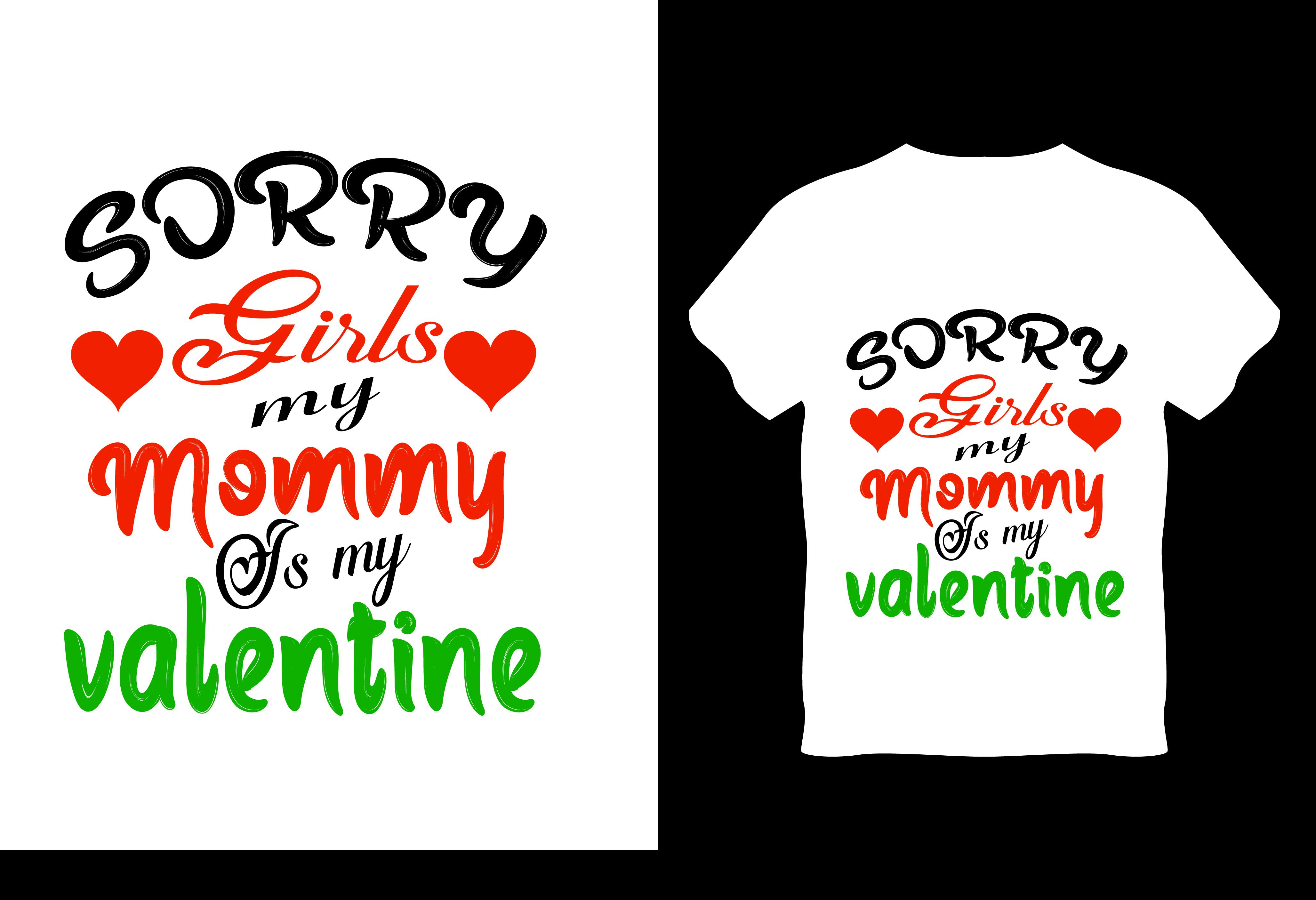 Valentine Day Mom Love T-shirt Design