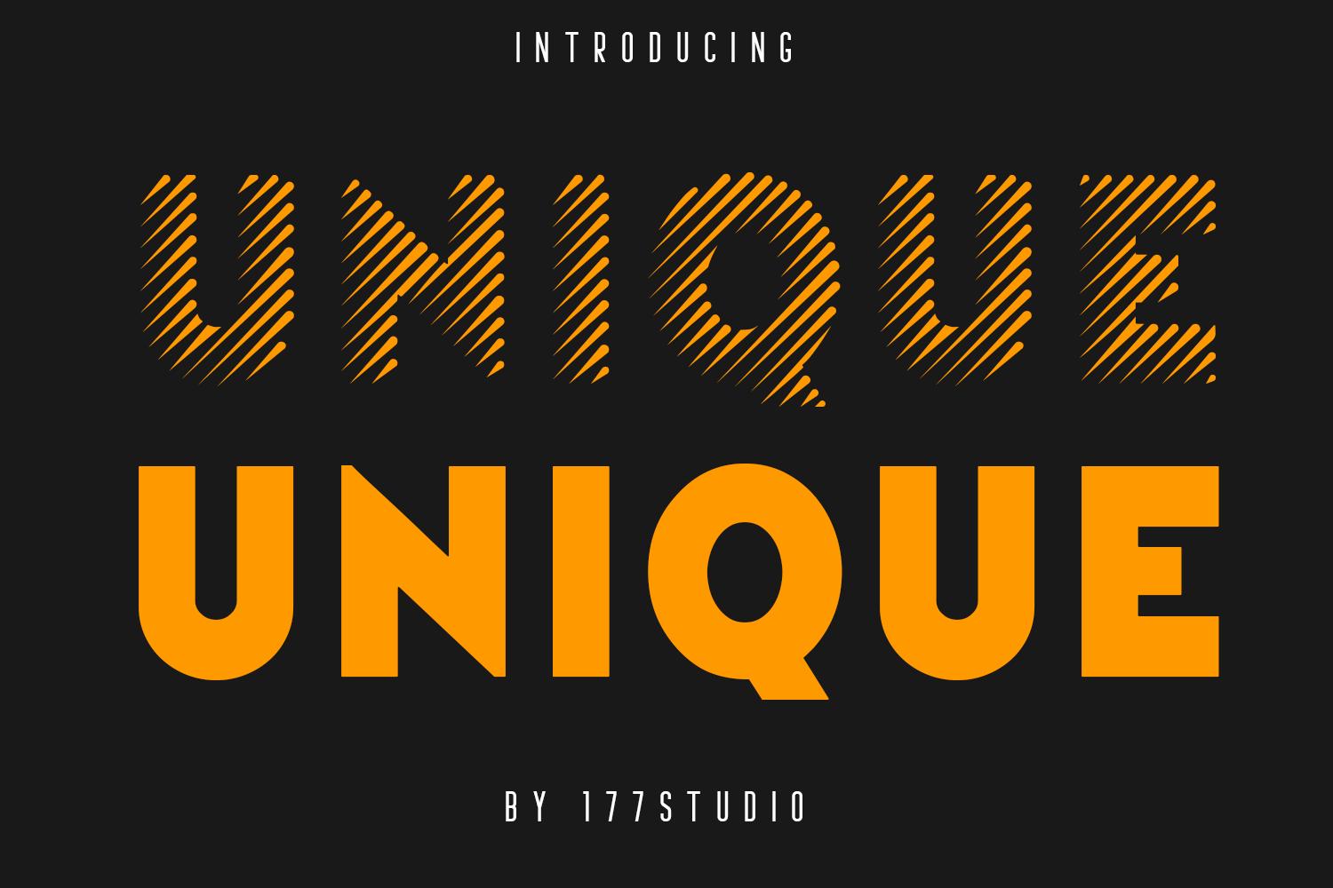 Unique Font