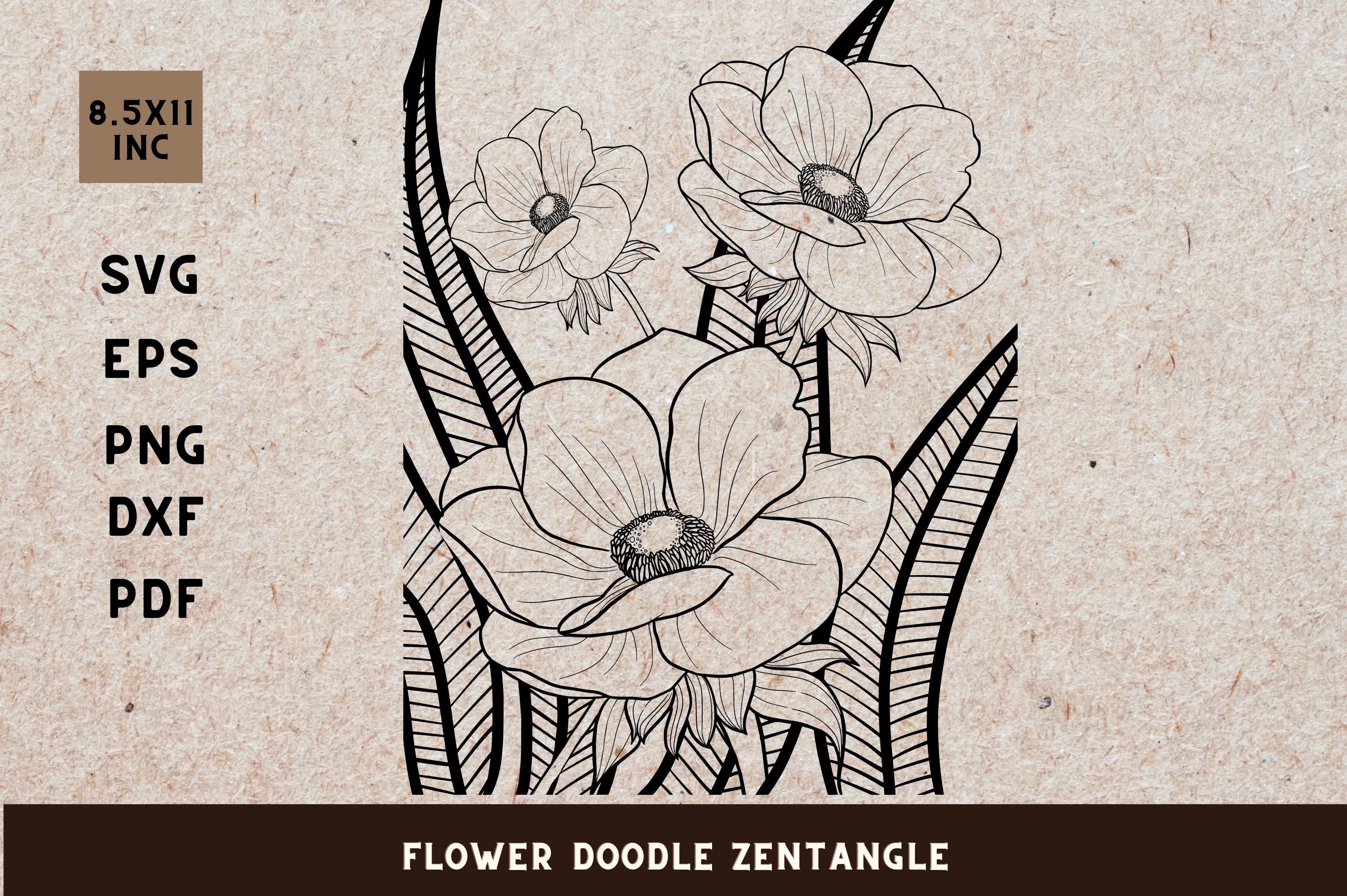 Flower Doodle Zenangle