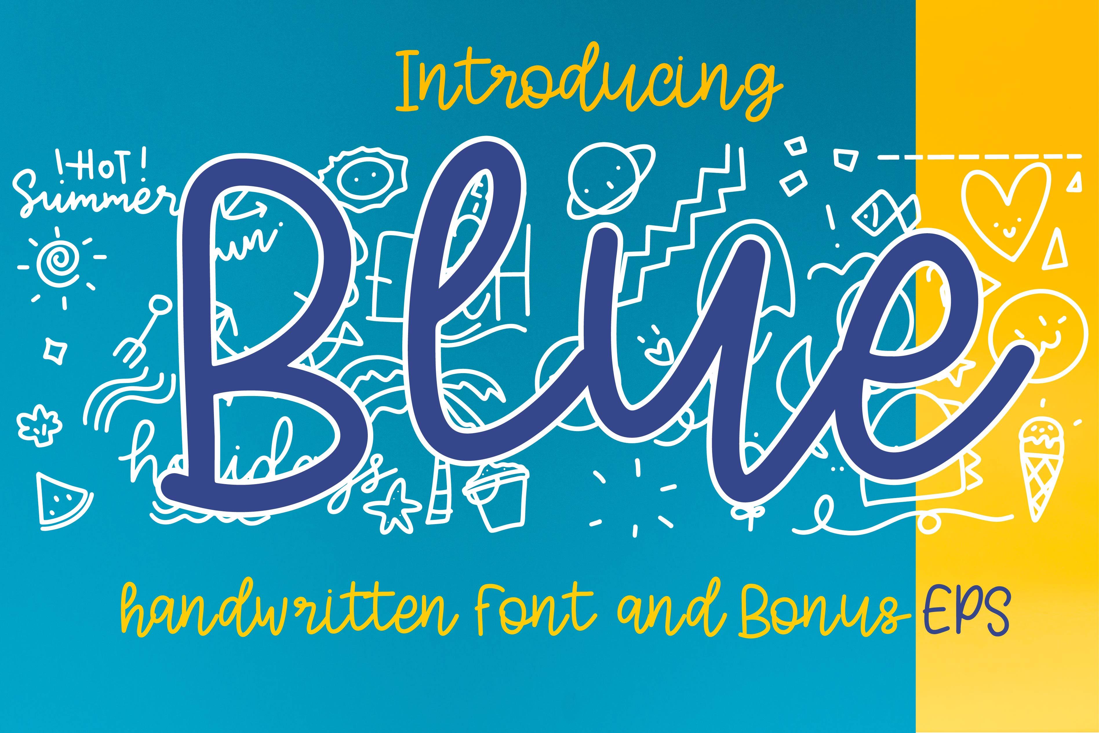 Blue Font