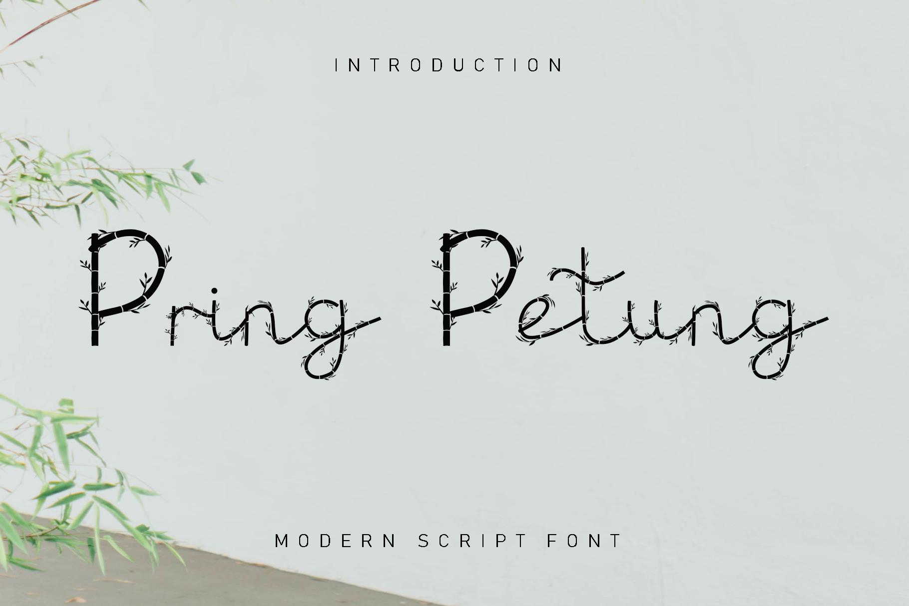 Pring Petung Font
