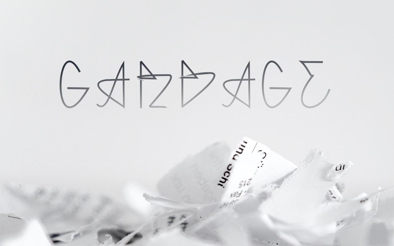 Garbage Font