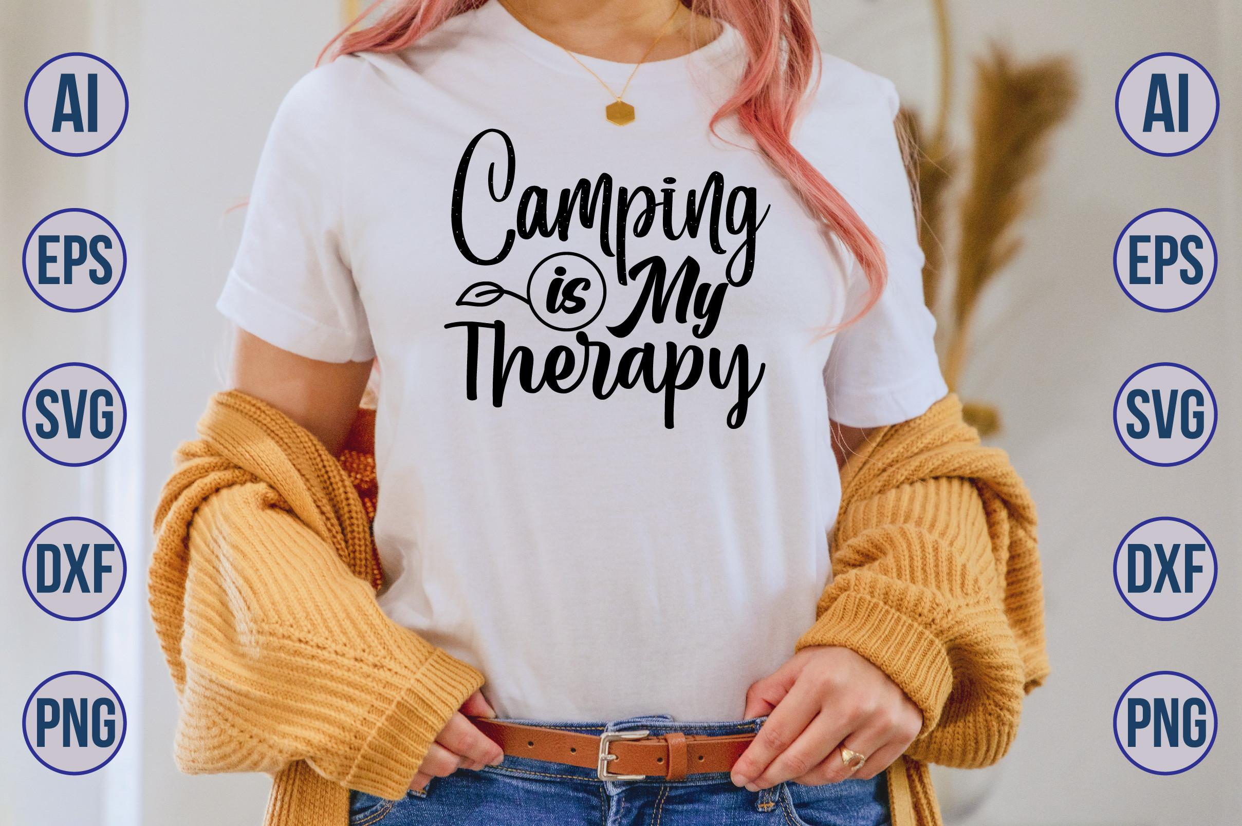 Camping is My Therapy SVG