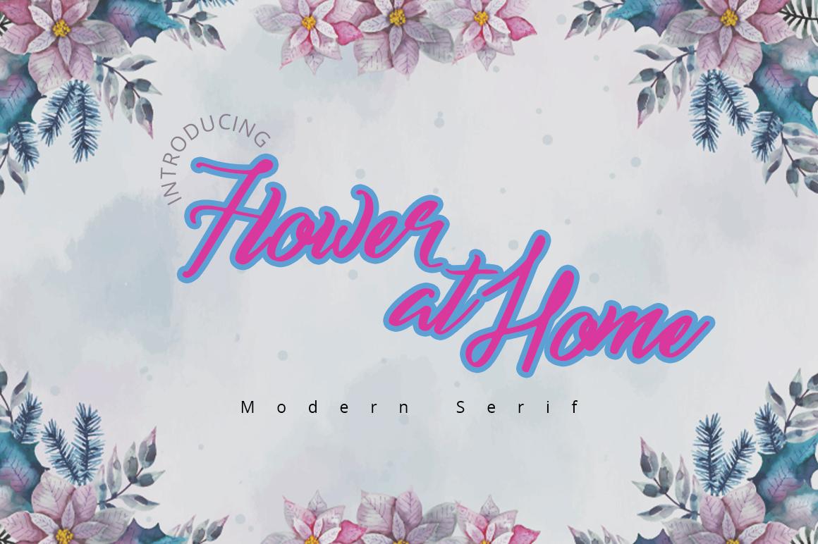 Flower at Home Font