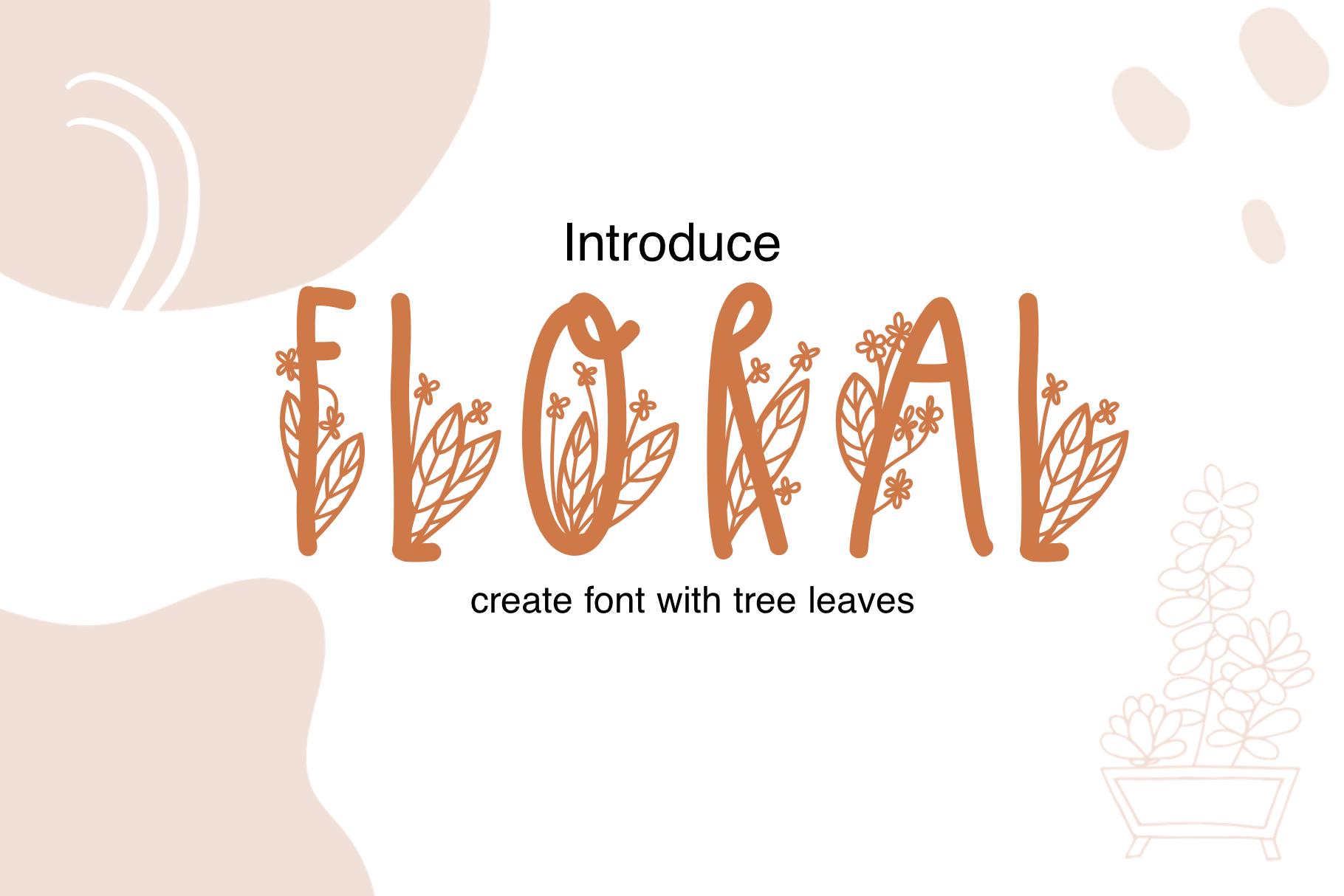 Floral Font
