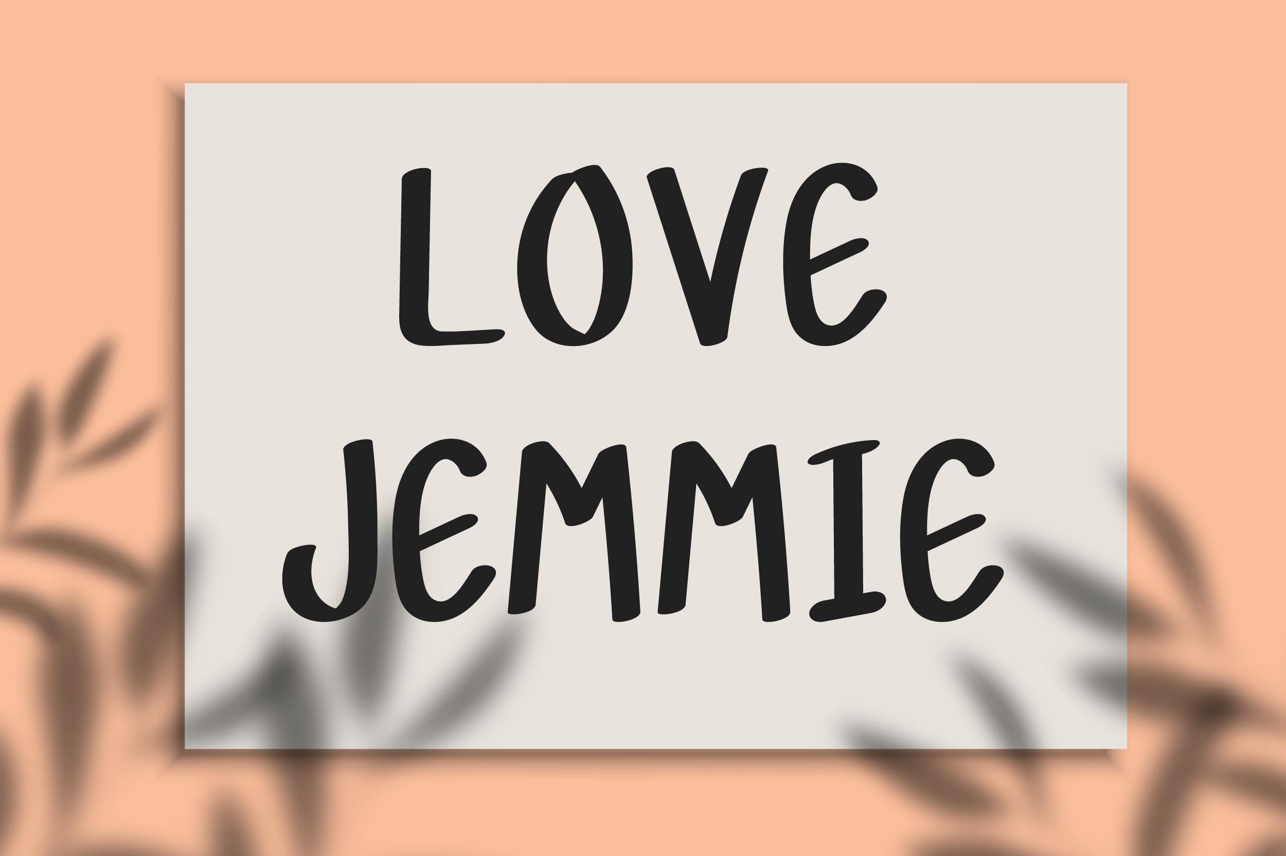 Love Jemmie Font