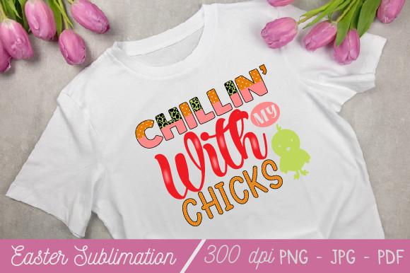 Easter Sublimation Design Chillin with M