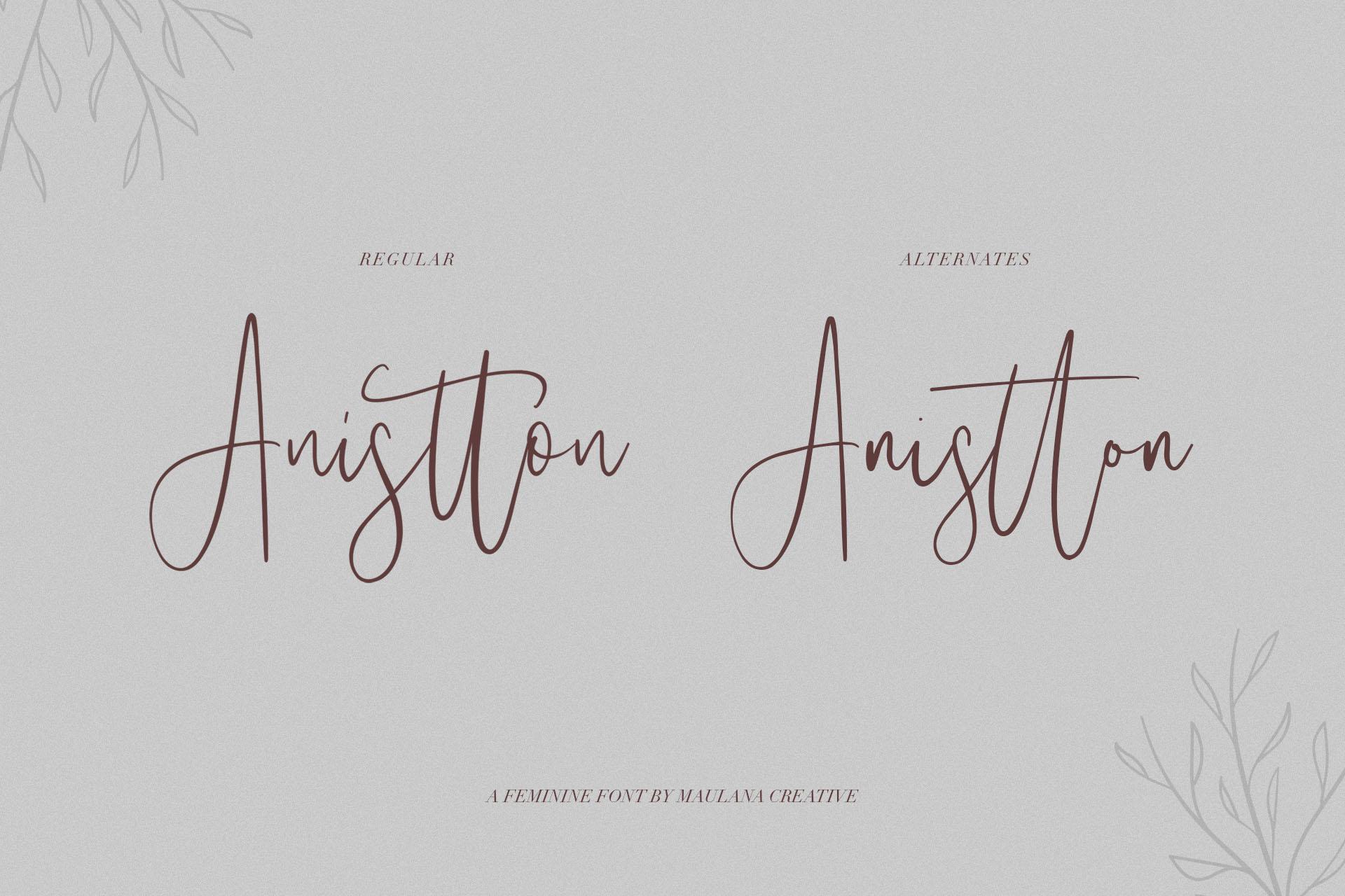 Anistton Font