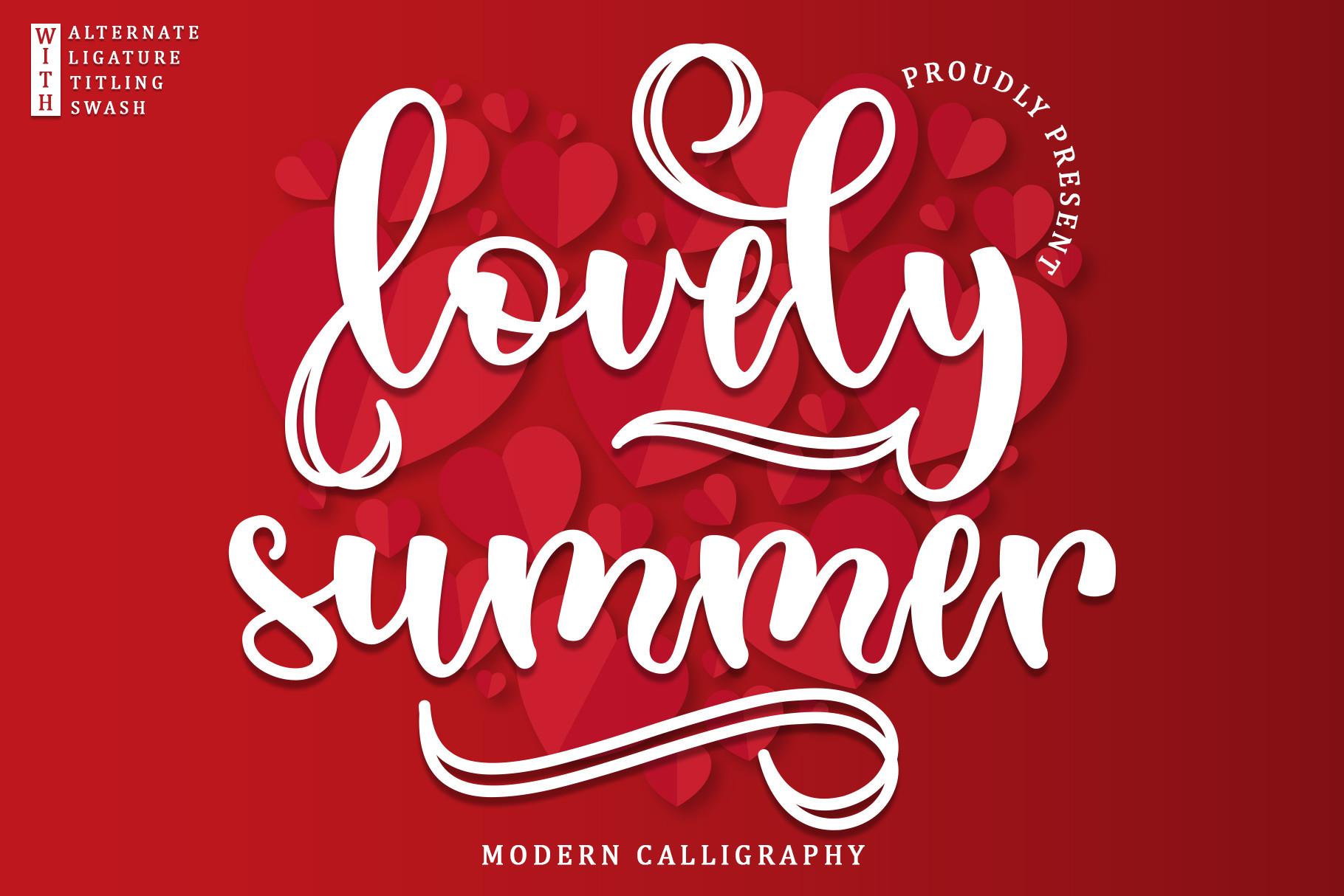 Lovely Summer Font