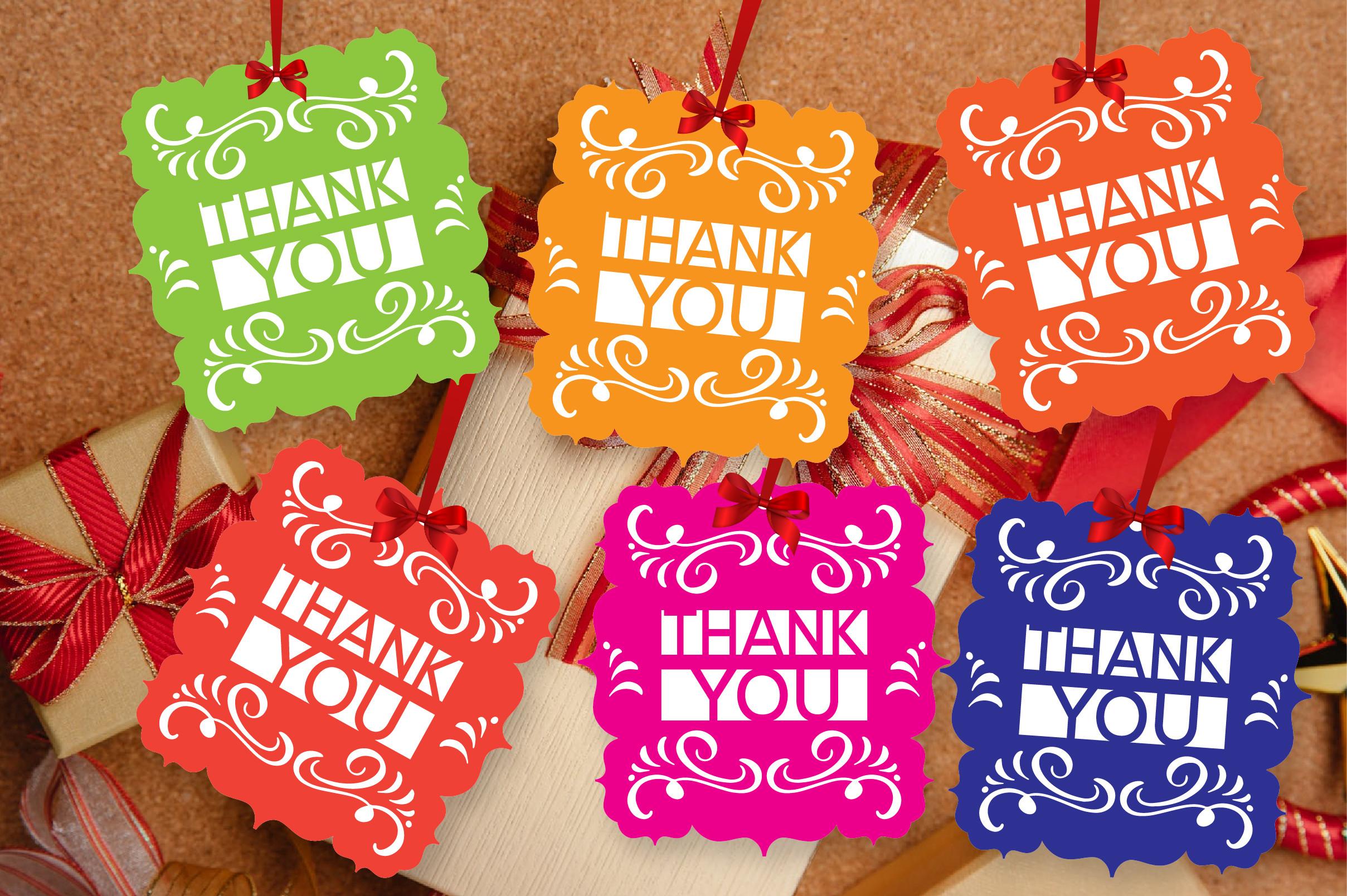 Mini Thank You Tags for Baby Shower 3d