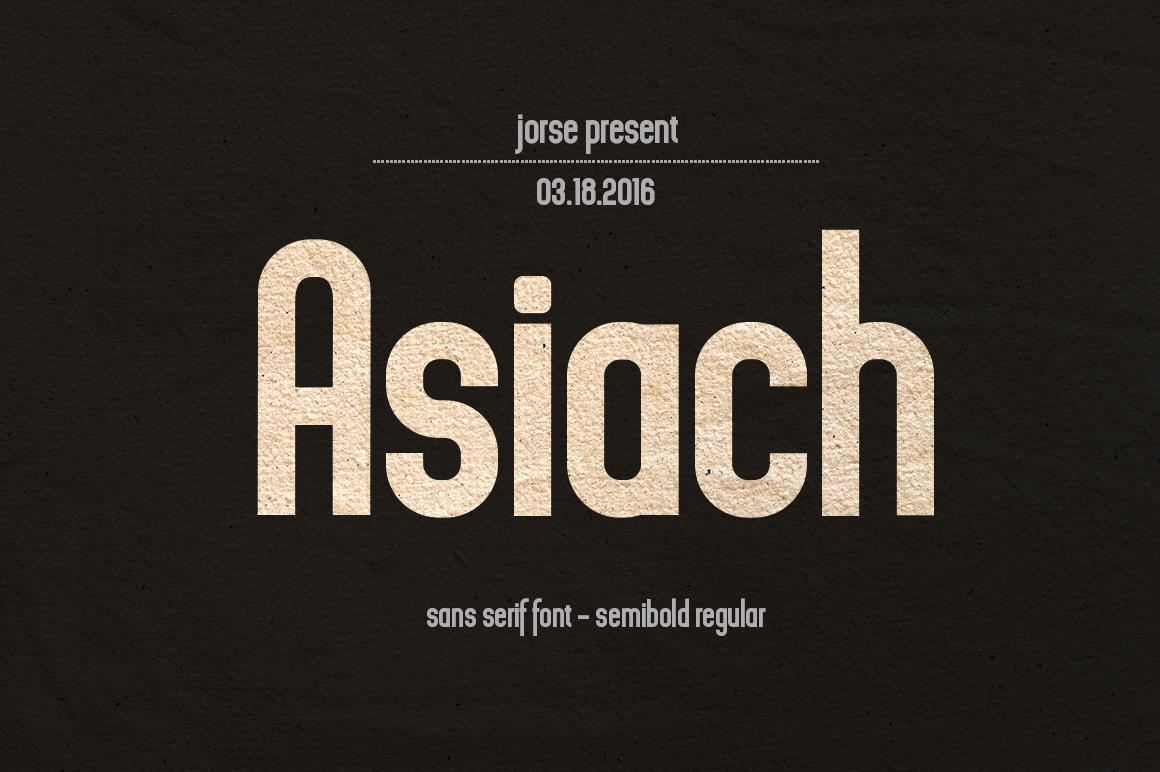 Asiach Font