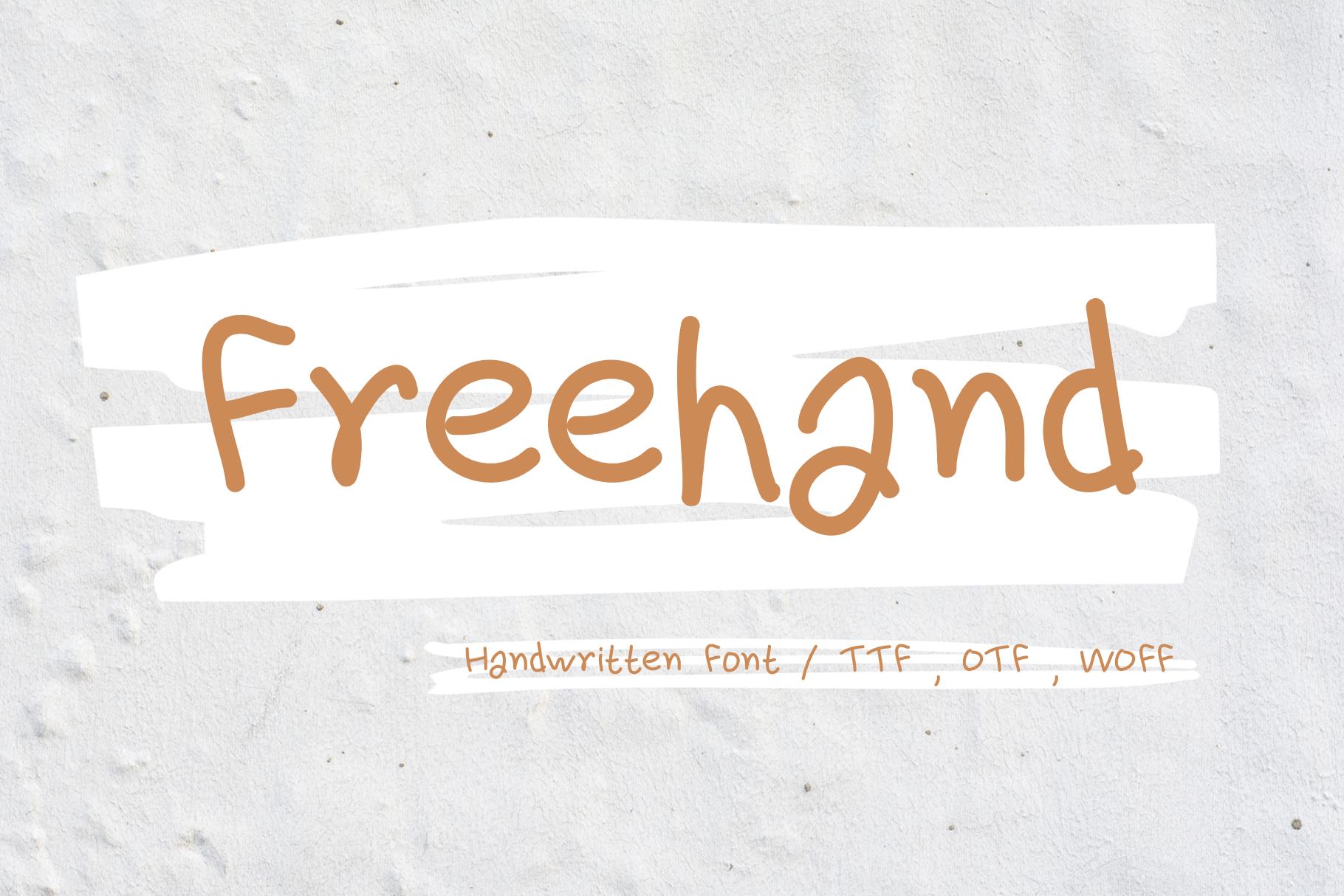 Freehand Font