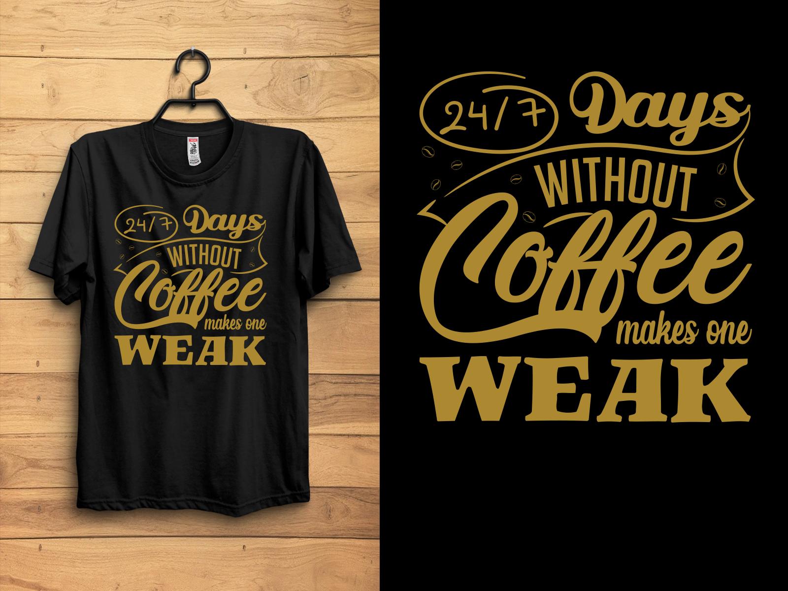 Coffee Typography T-shirt Design