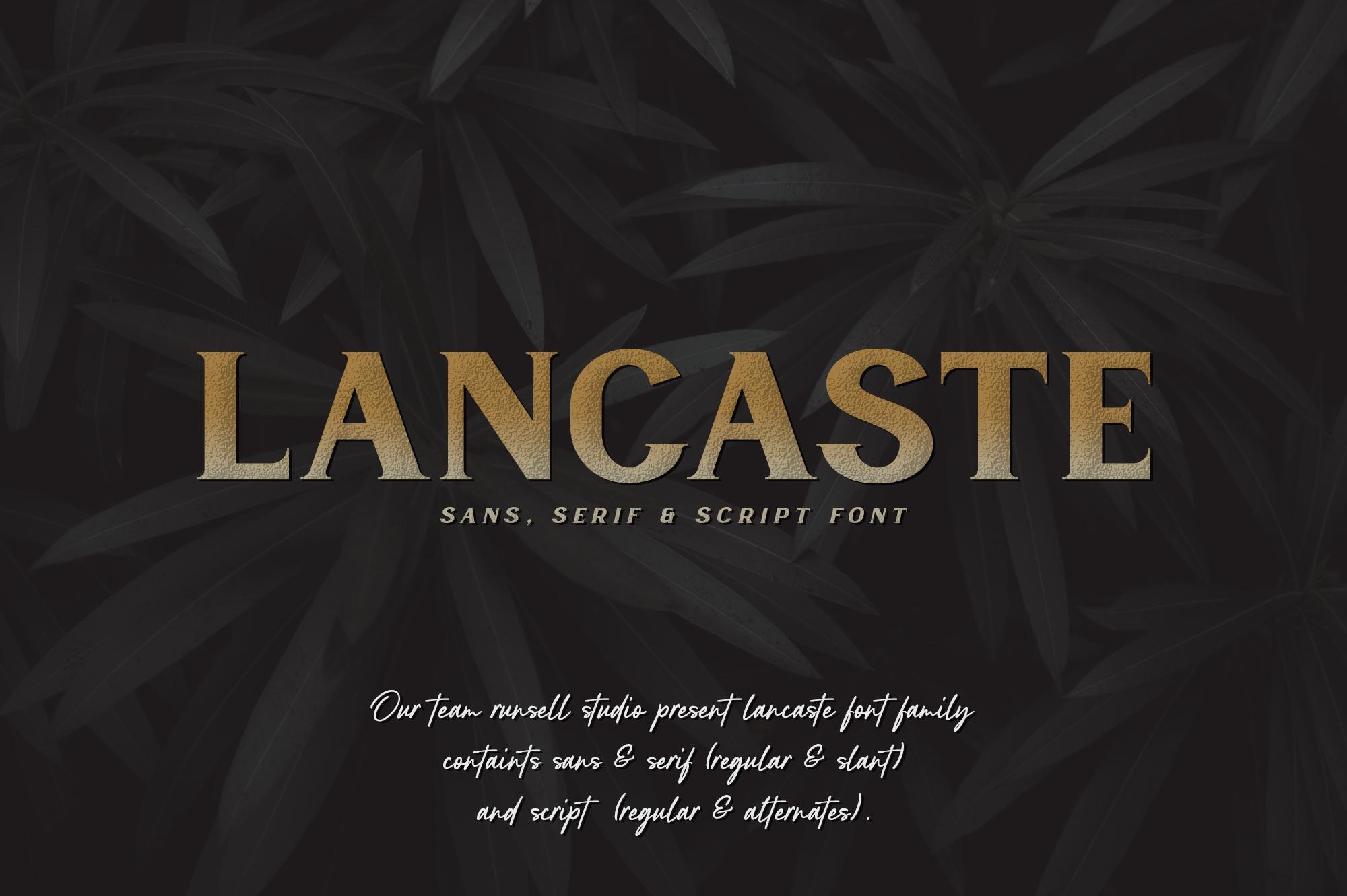 Lancaste Family Font