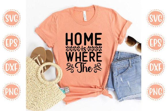 Cat Svg Design, Home is Where the