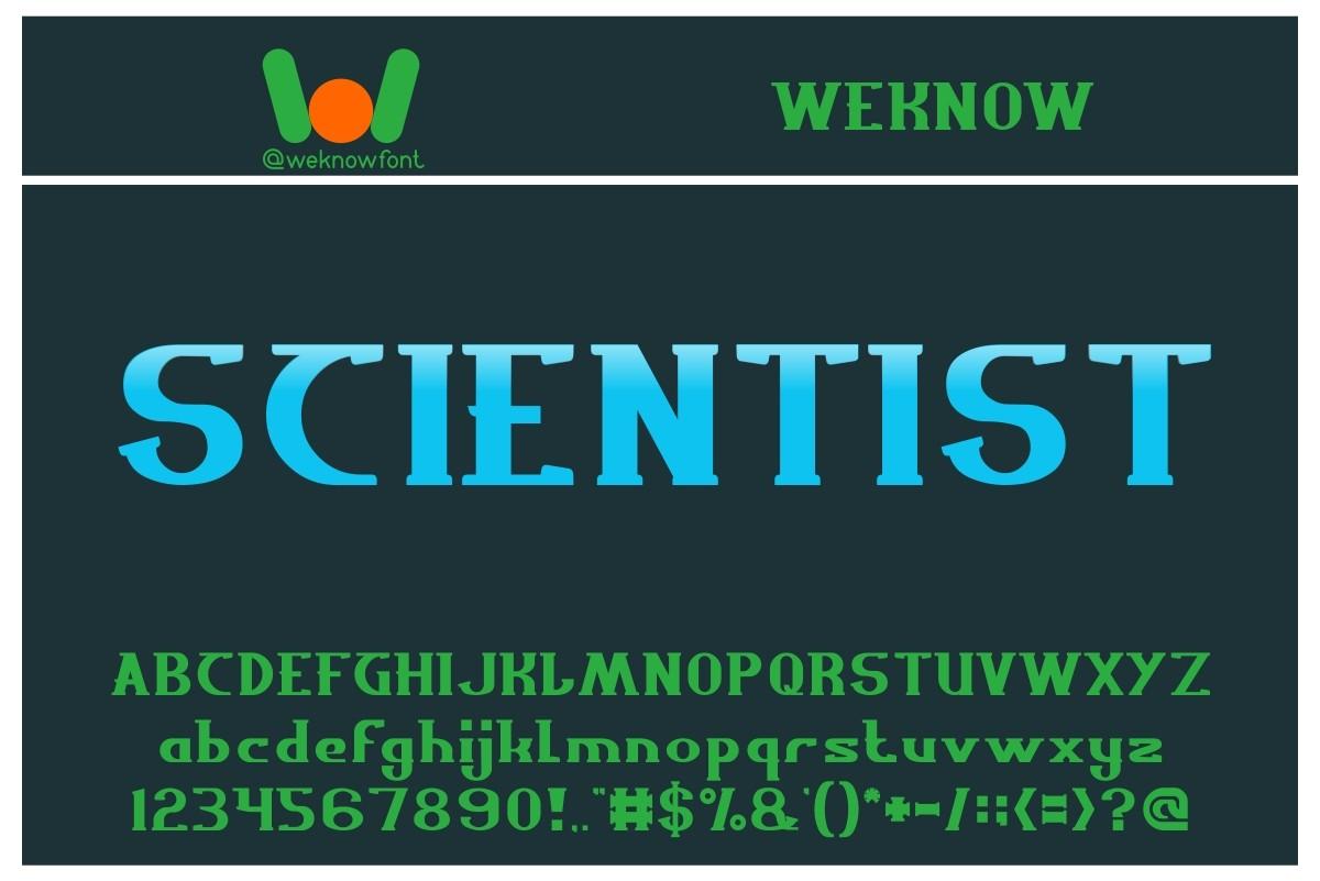 Scientist Font