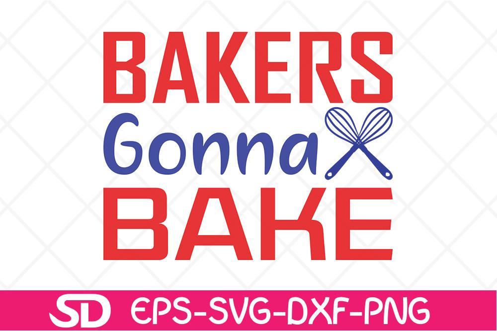 Pot Holder Svg Design, Bakers Gonna Bake