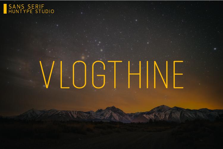 Vlogthine Font