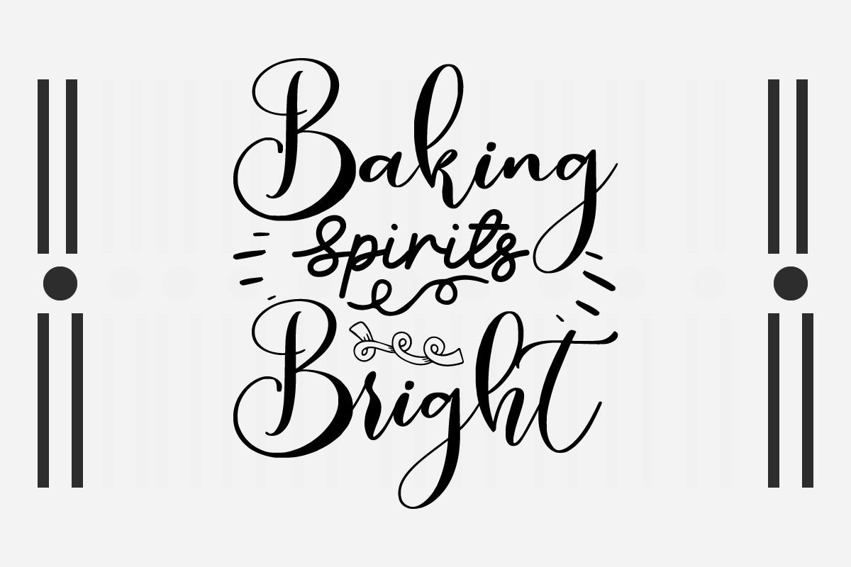 Baking Spirits Bright SVG Pot Holder SVG