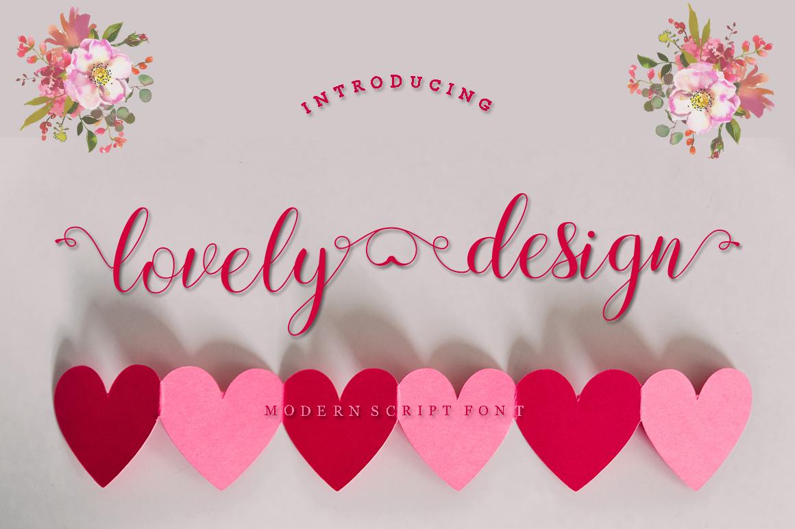 Lovely Design Font