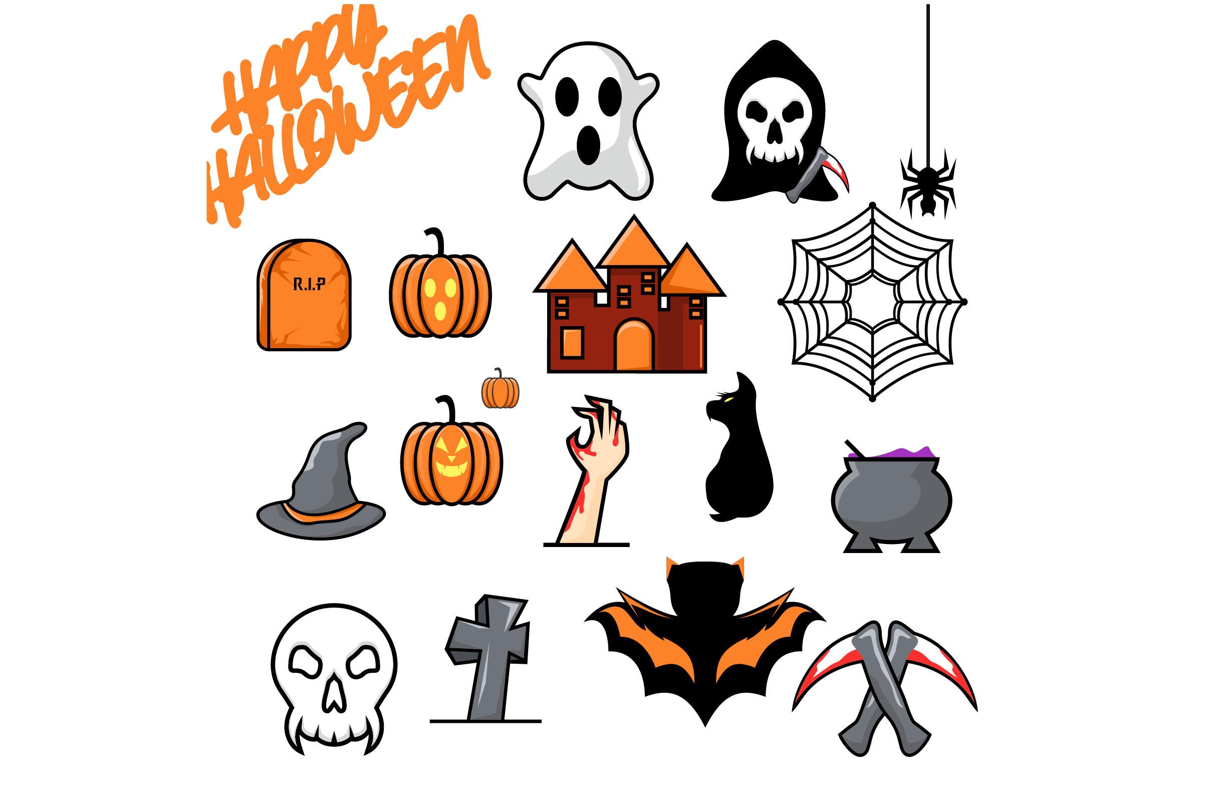 Vecteezy_halloween-set-design