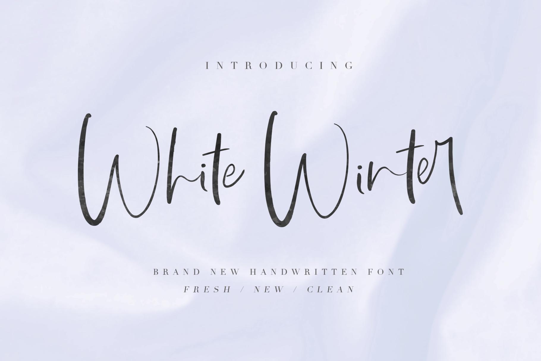 White WInter Font