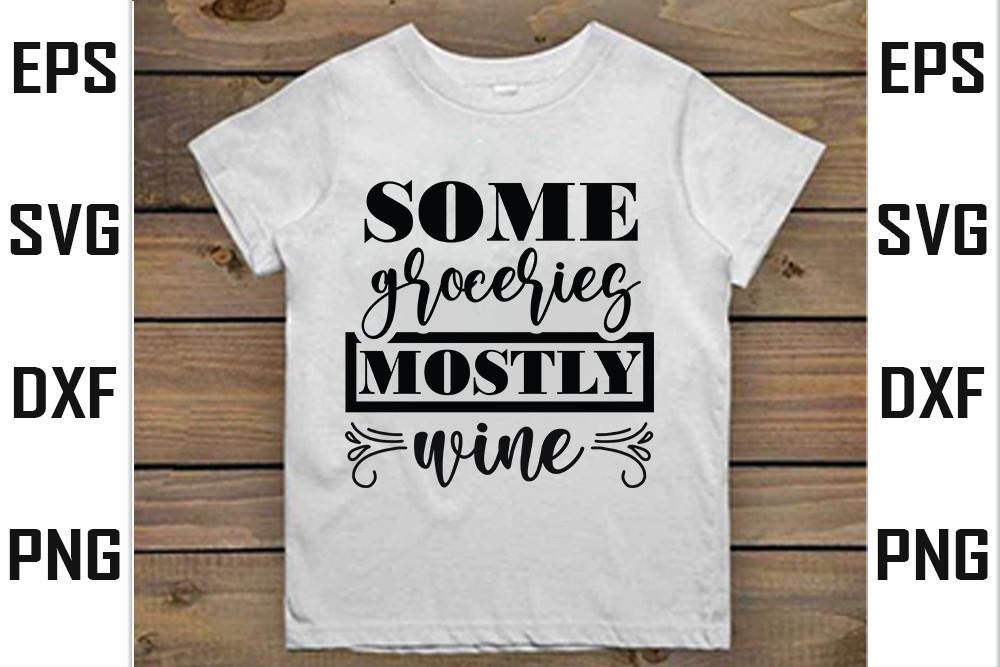 Tote Bag  Svg Design ,some Groceries Mos