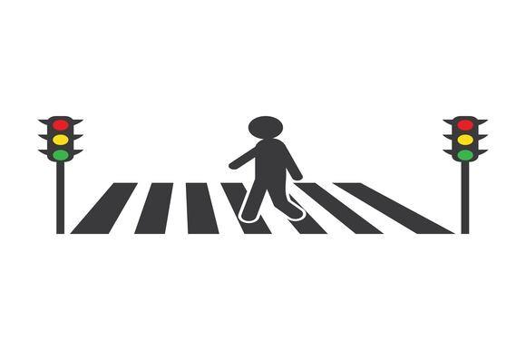 People Walking in Zebracross