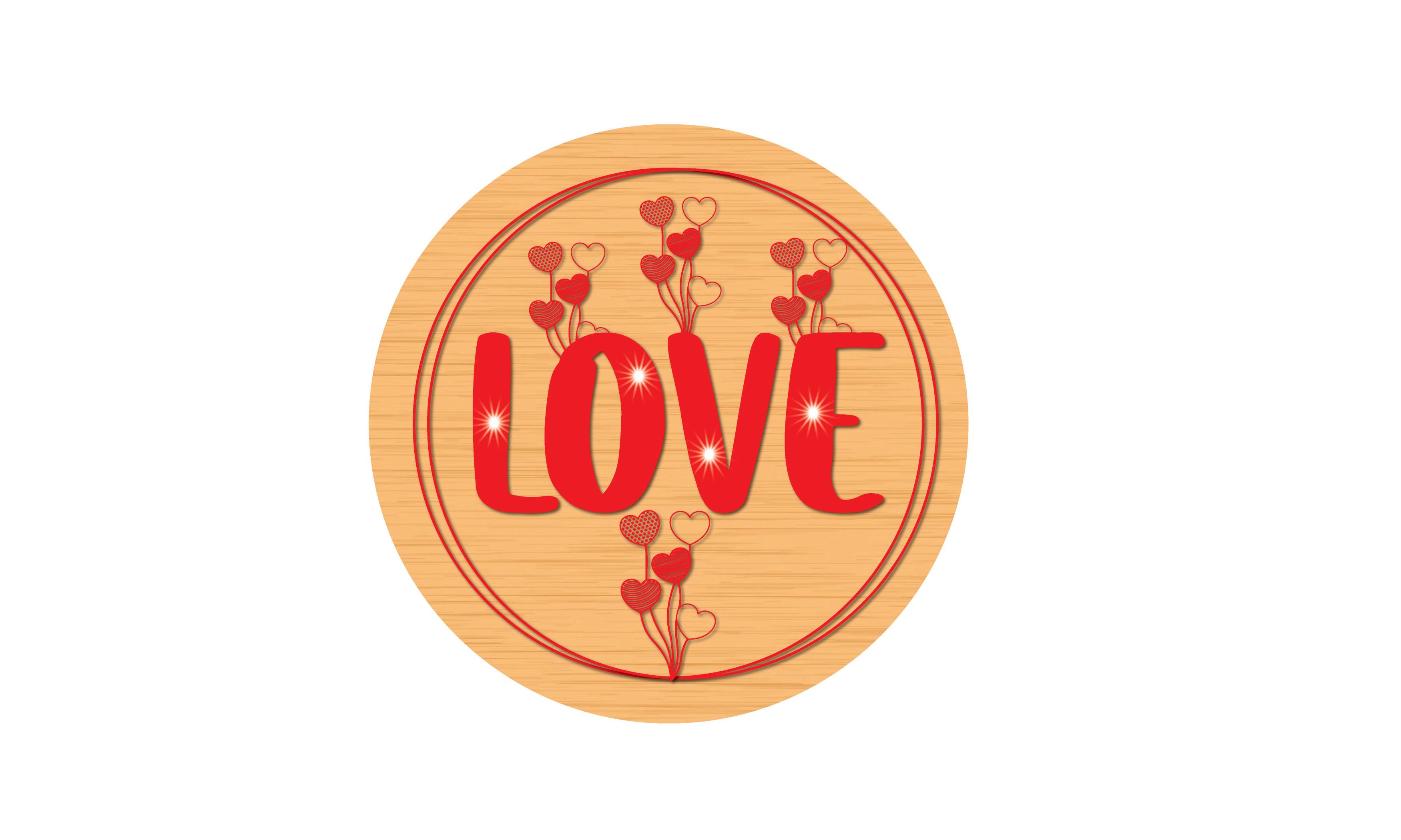 Valentine Love Papercut Svg
