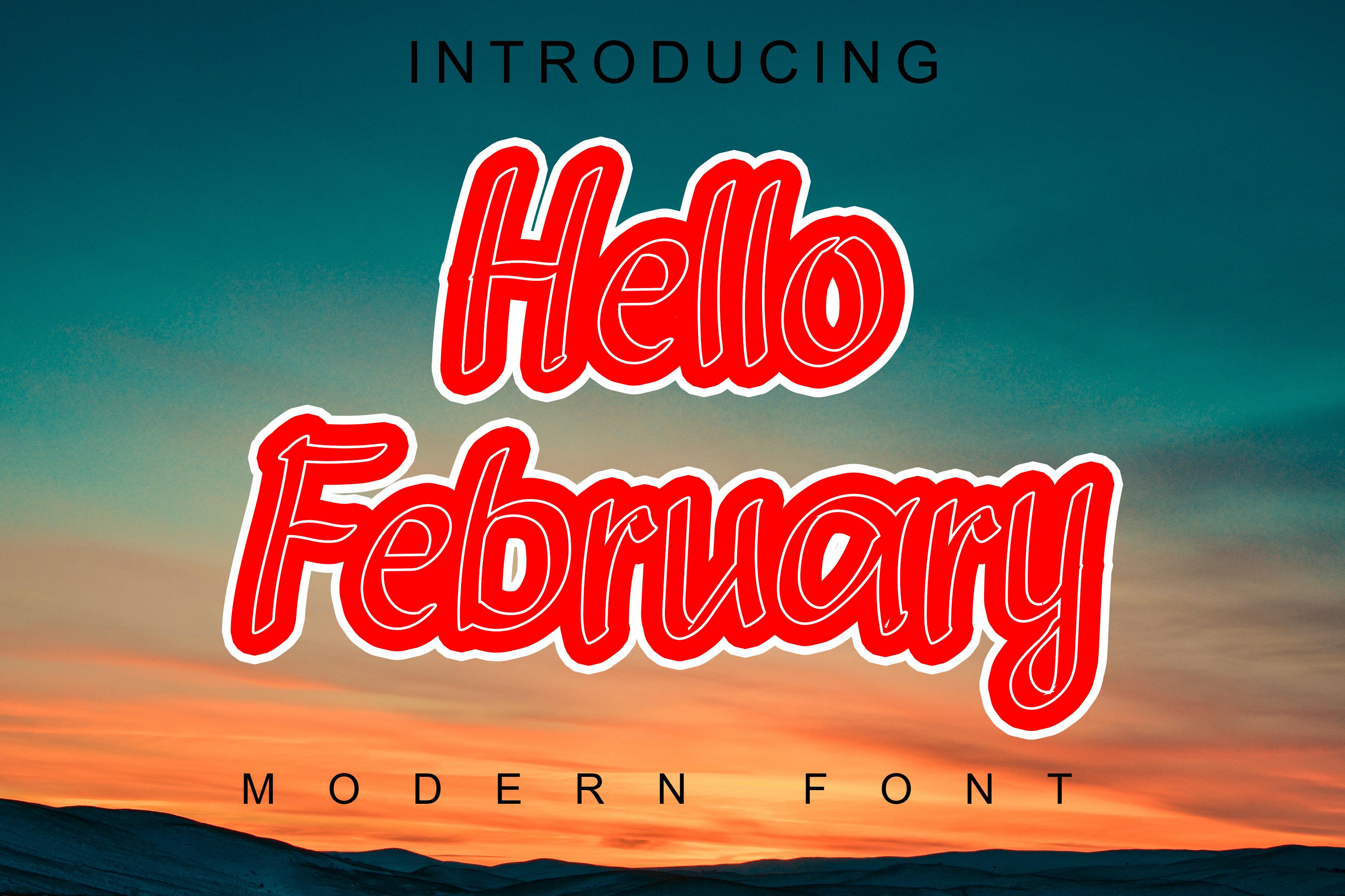 Hello February Font