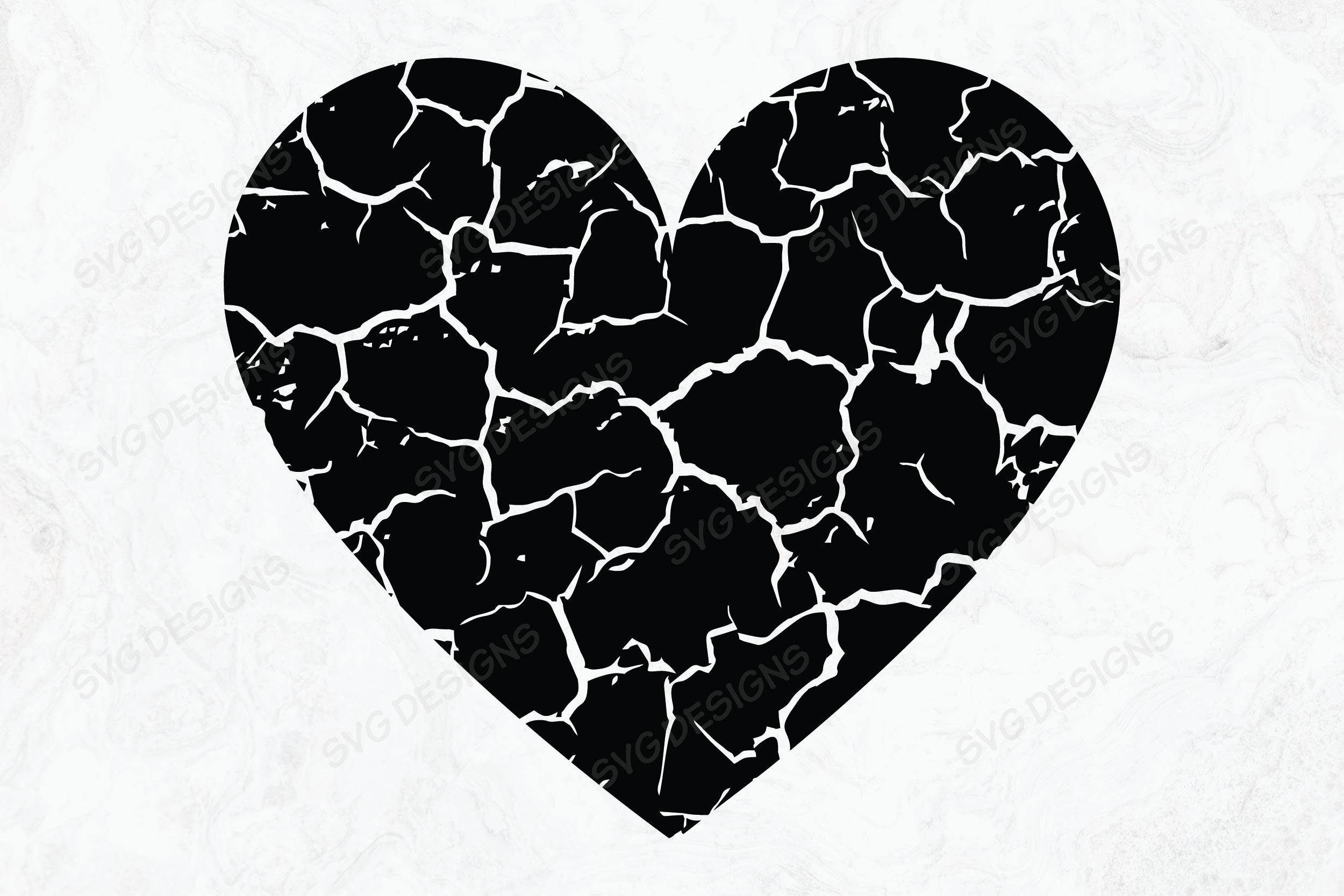 Cracked Heart Svg, Heart Svg
