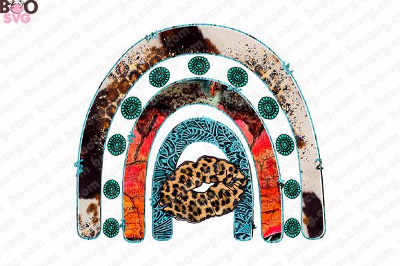 Turquoise Western Rainbow