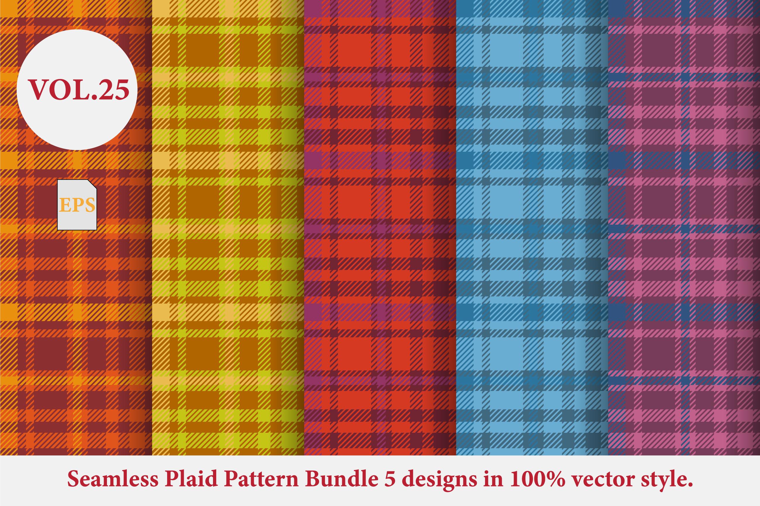 Plaid Lines Pattern Bundle Vol.25